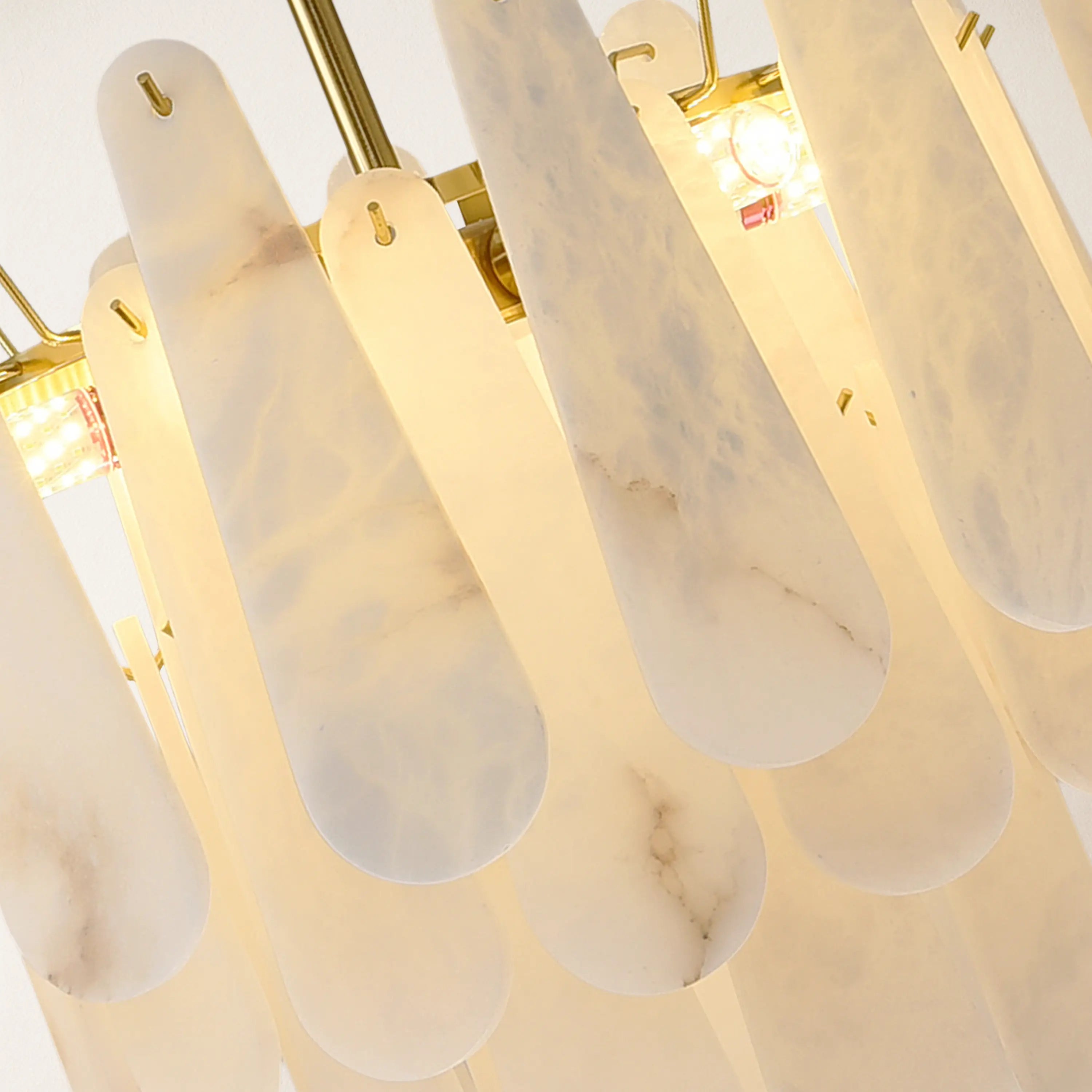 Caldera Alabaster Round Chandelier 55cm