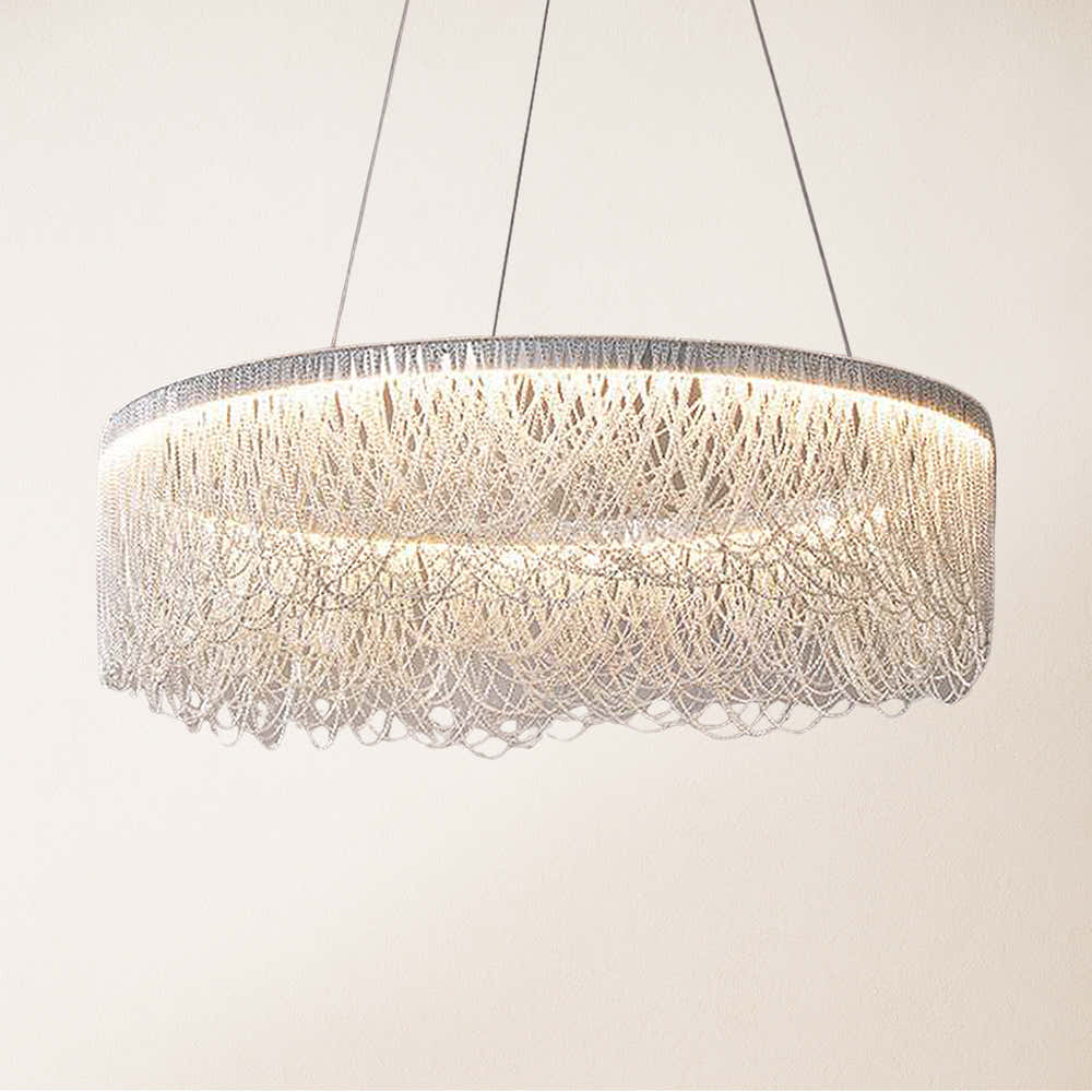 Teresa Cadena Tassel Modern Ring Chandelier 60cm D