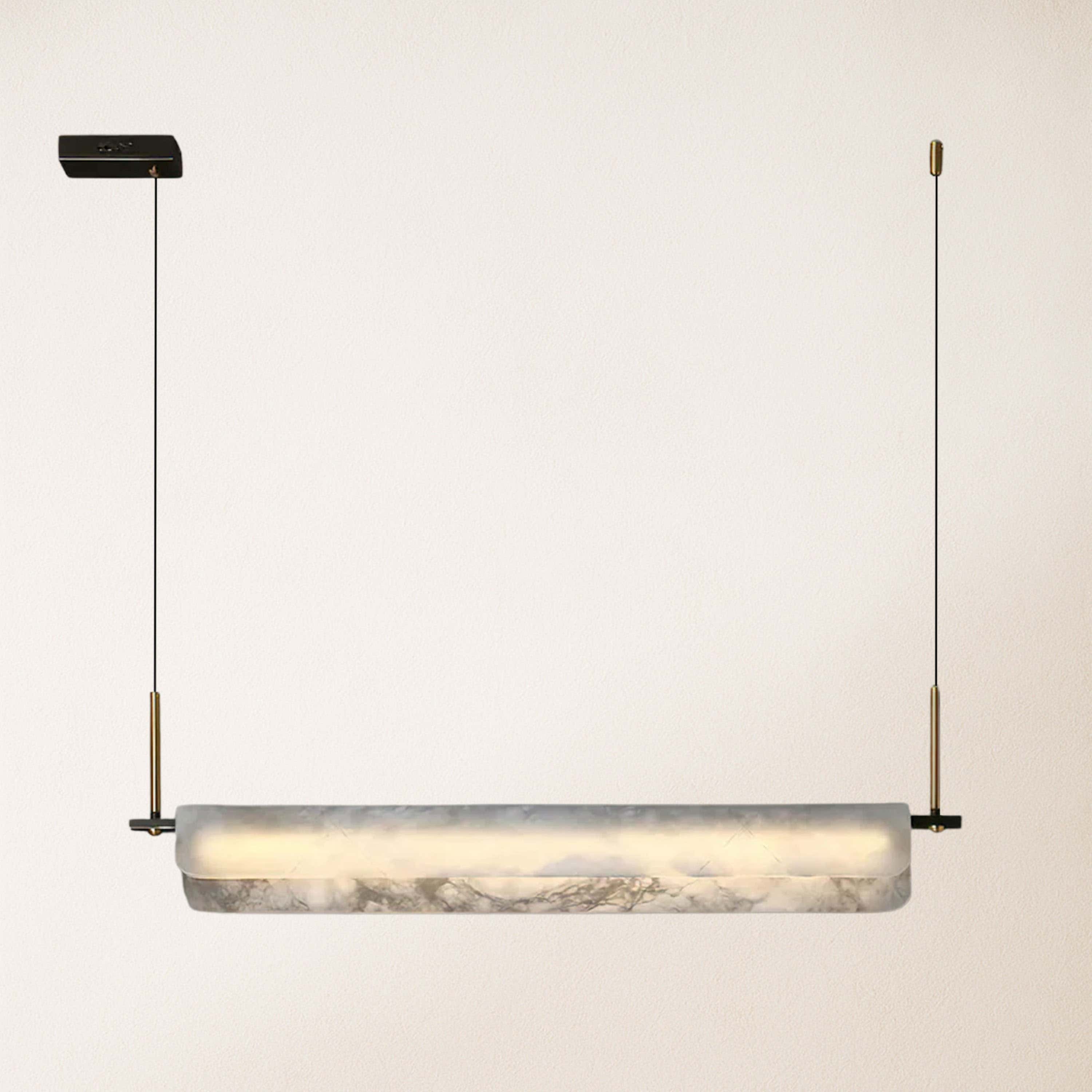 Seranova Alabaster Dining Linear Chandelier