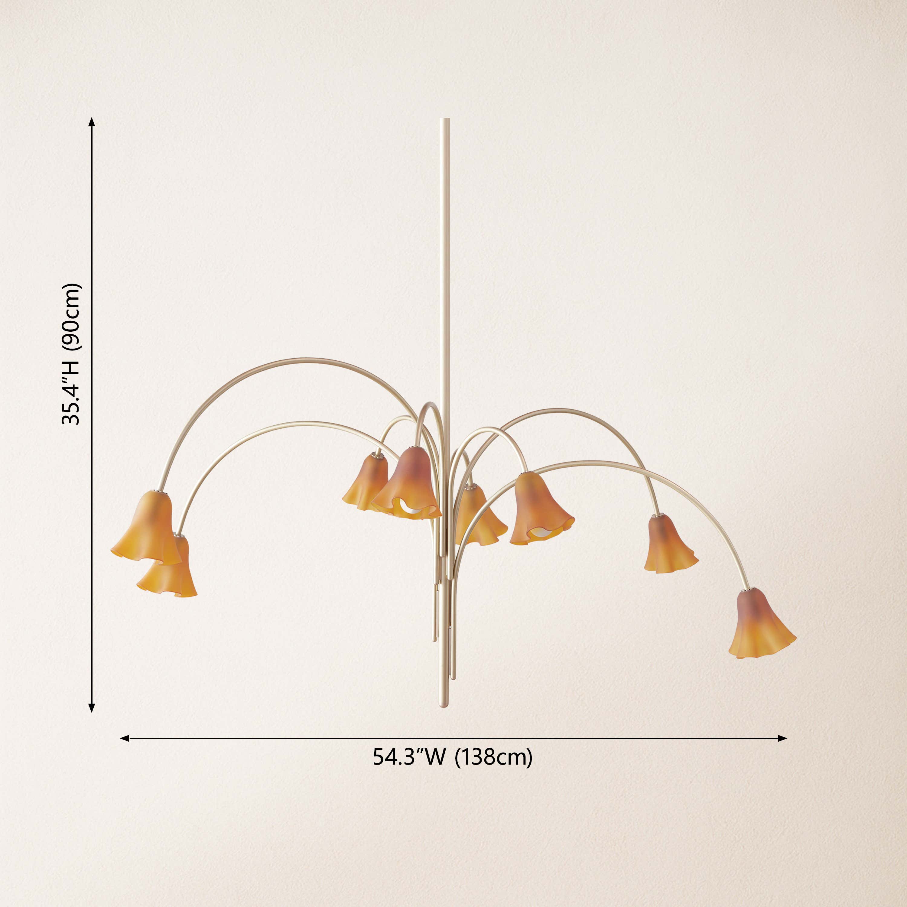 Florea Glass Art Chandelier