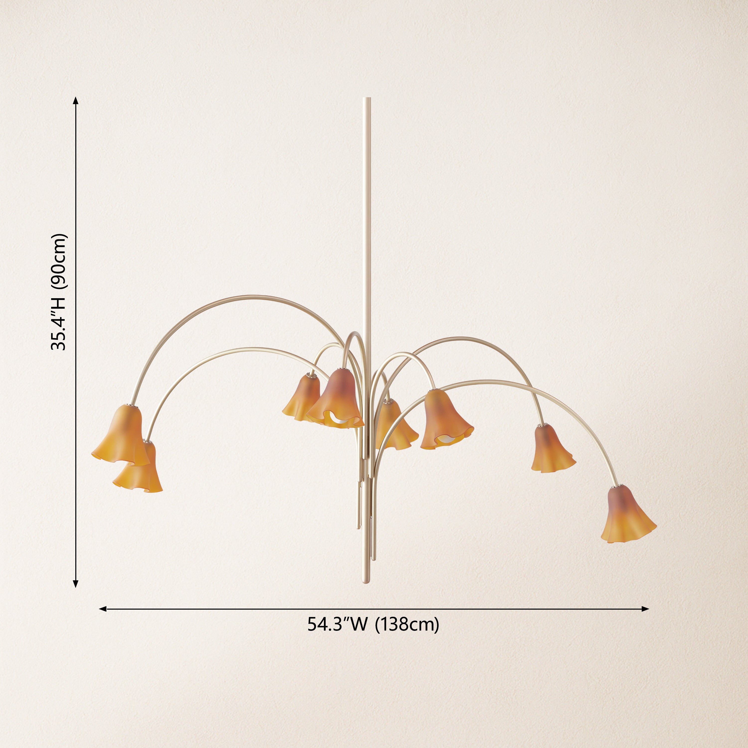 Florea Glass Art Chandelier