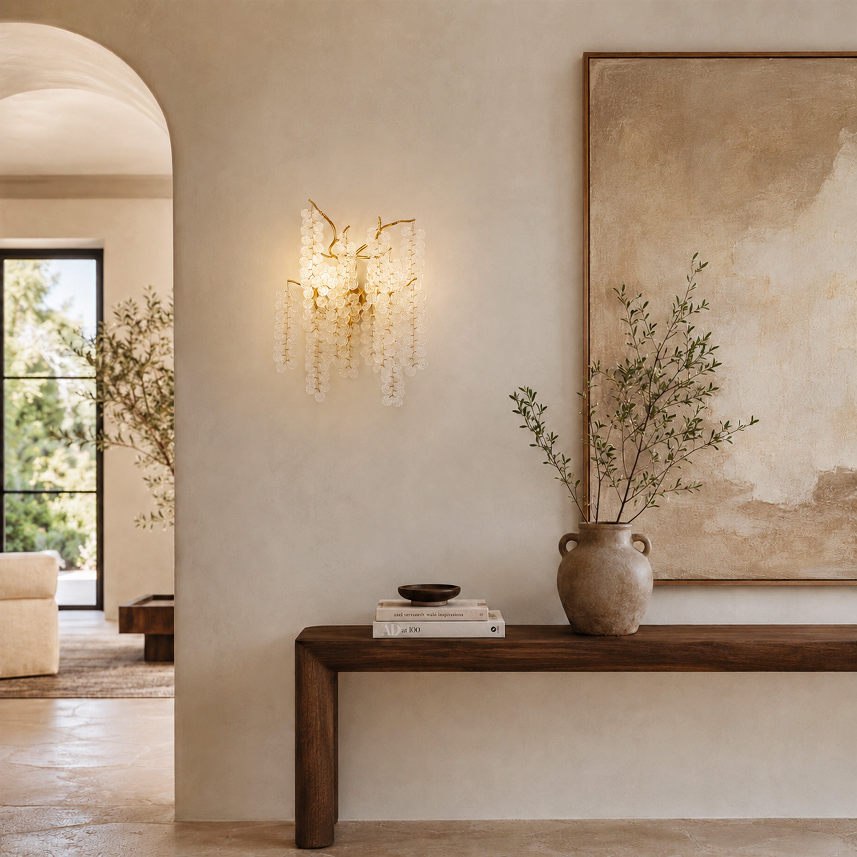 Shiro Noda Crystal Wall Lamp