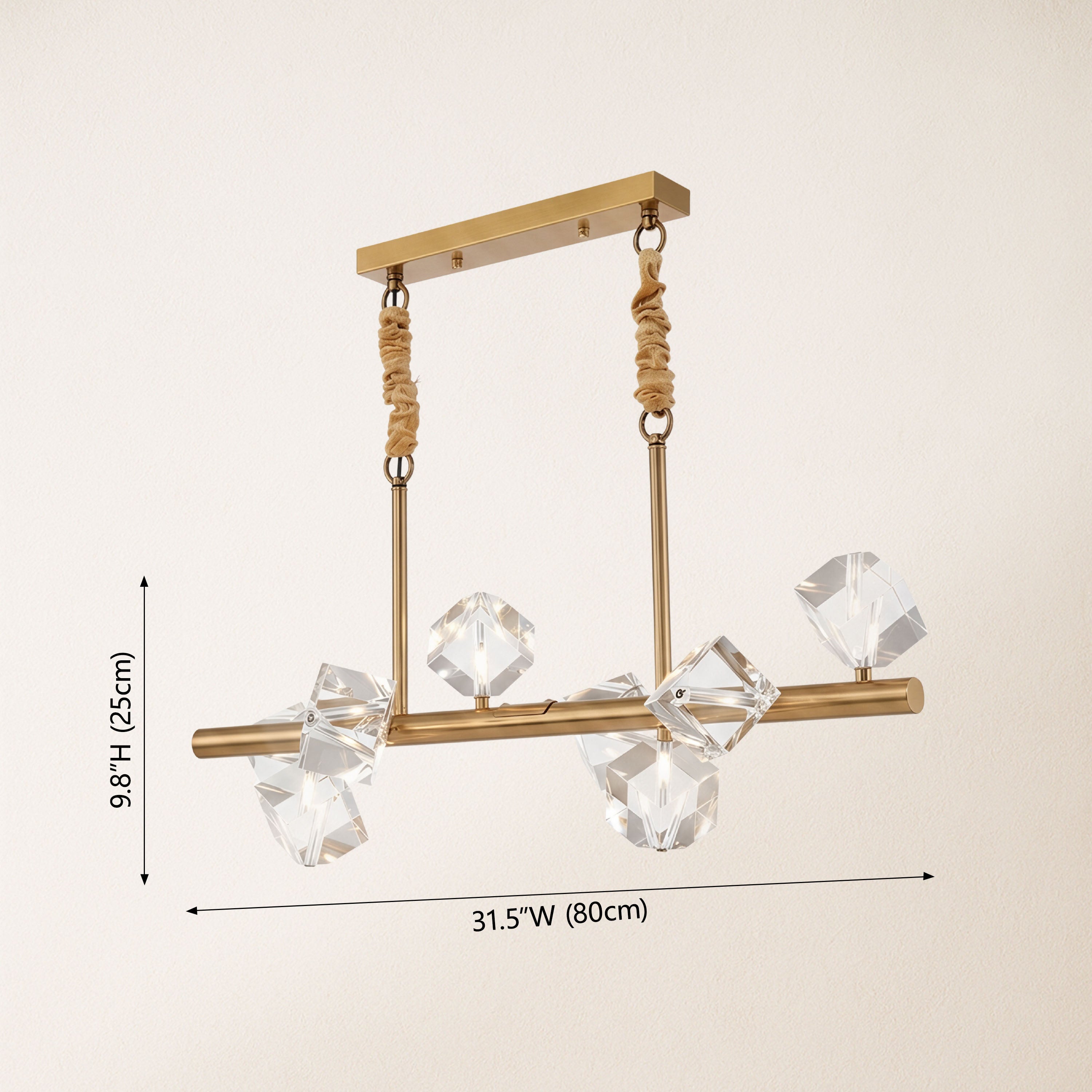 Stravon Radiant Structure Crystal Linear Chandelier