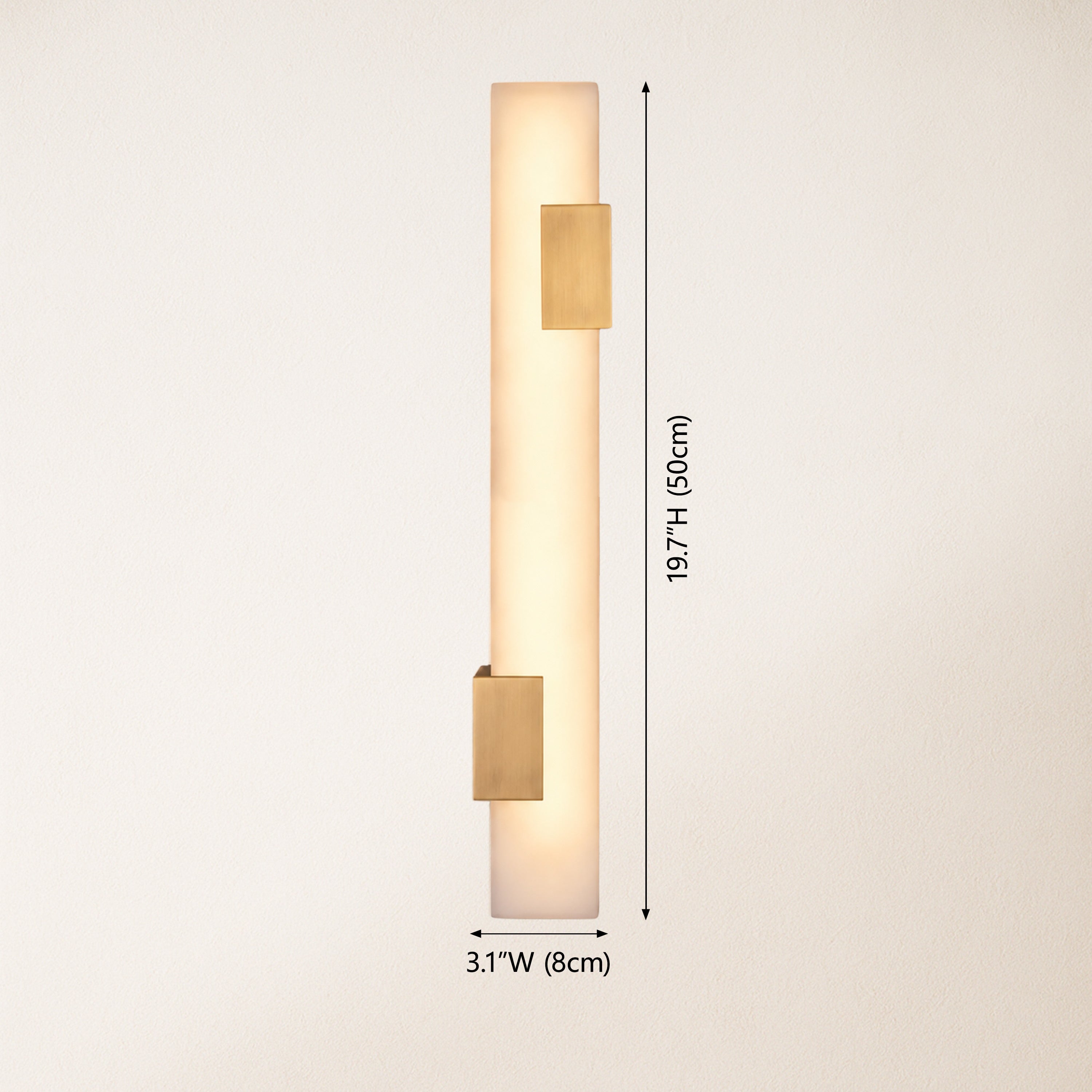 Caelia Alabaster Linear Wall Sconce
