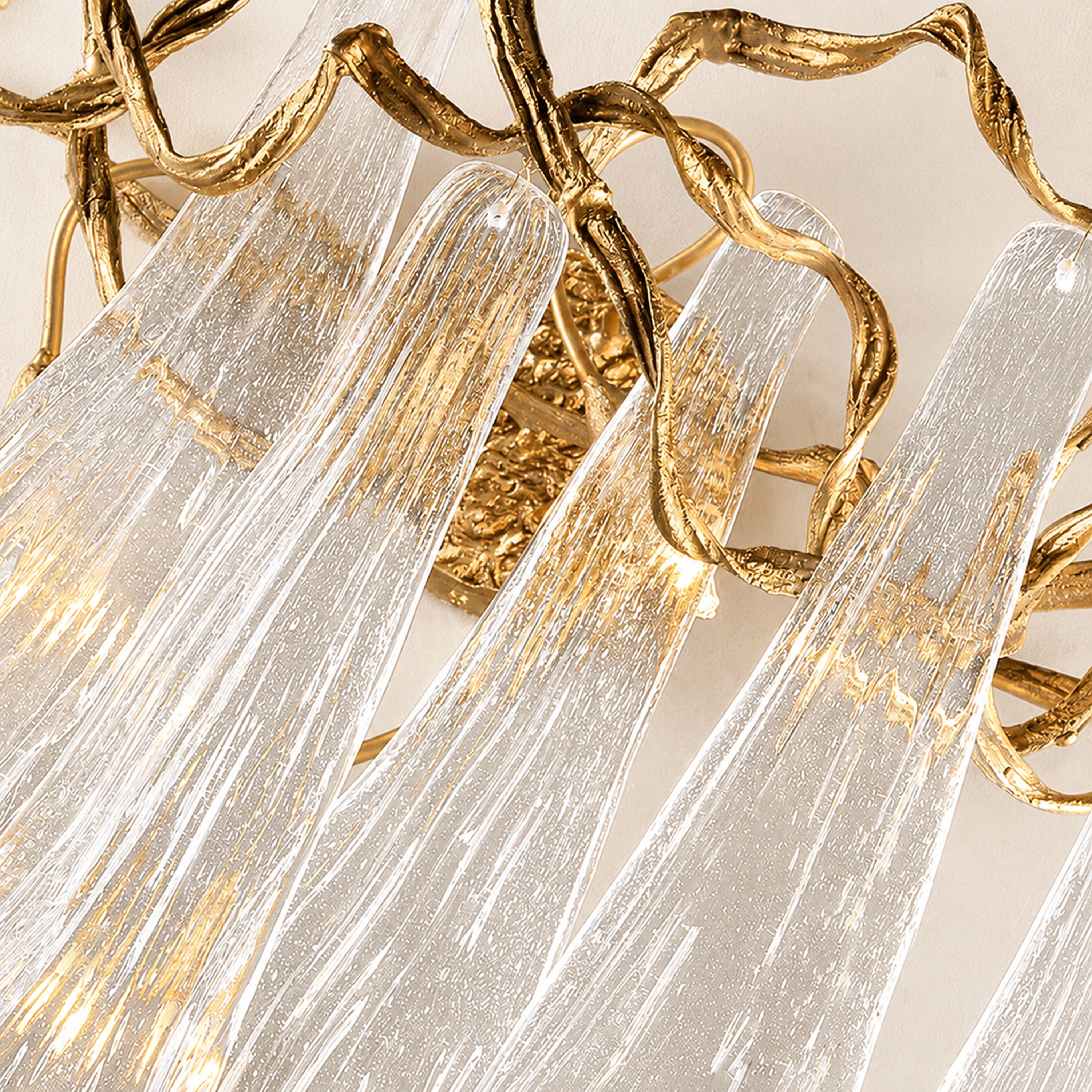 Cascadia Waterfall Crystal Wall Lamp