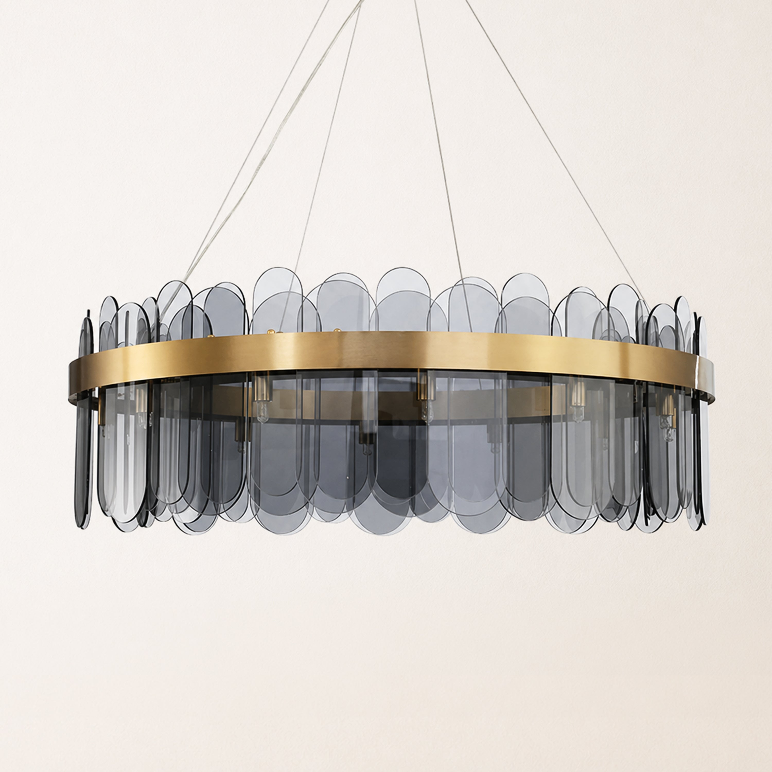 Prismora Glass Round Chandelier