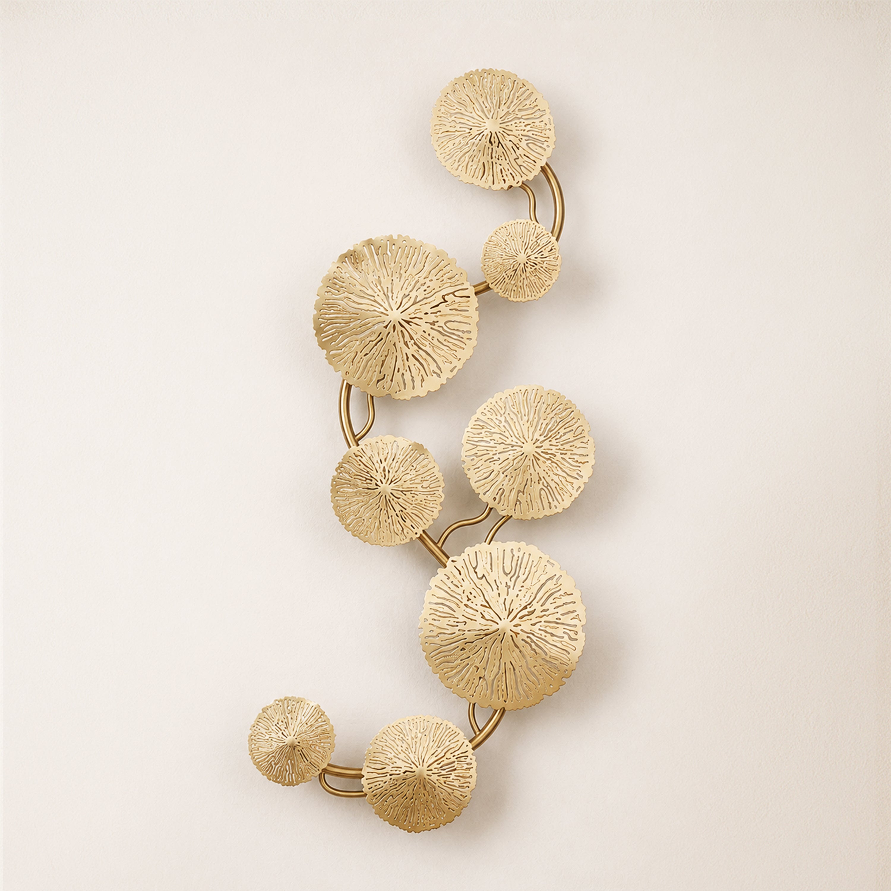 Sylira Metal Lotus Leaf Wall Sconce
