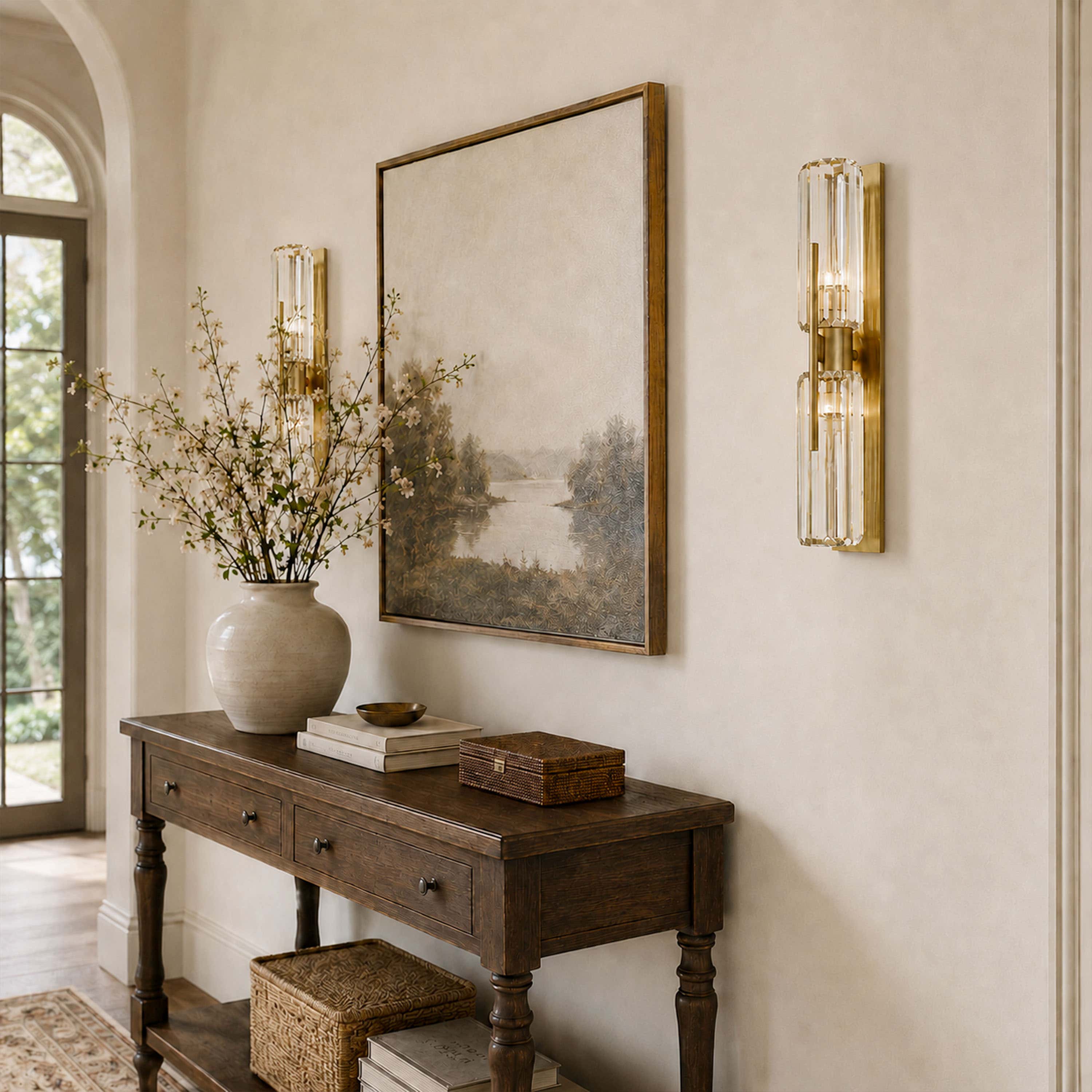 Kaelith Crystal Linear Wall Sconce