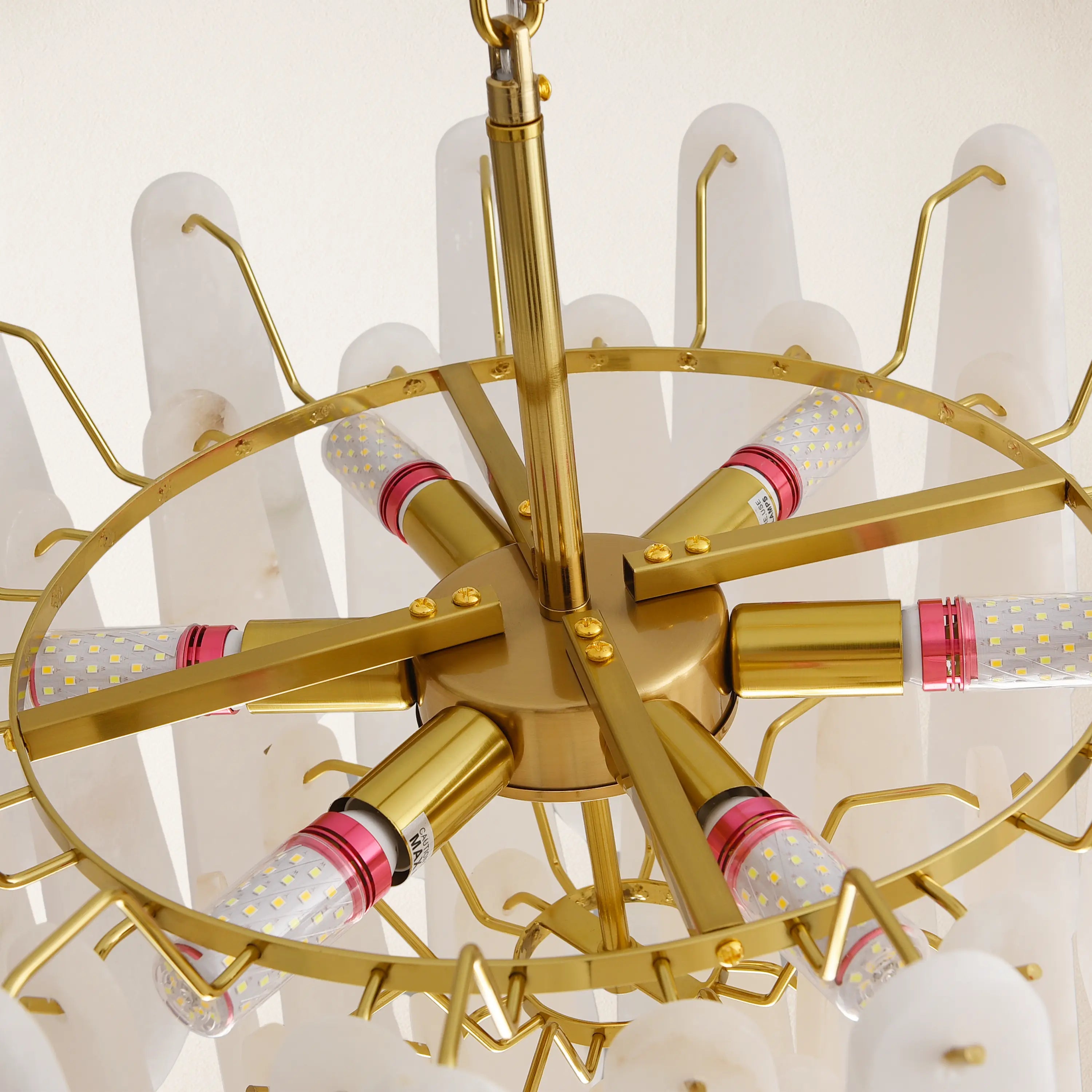 Caldera Alabaster Round Chandelier 55cm