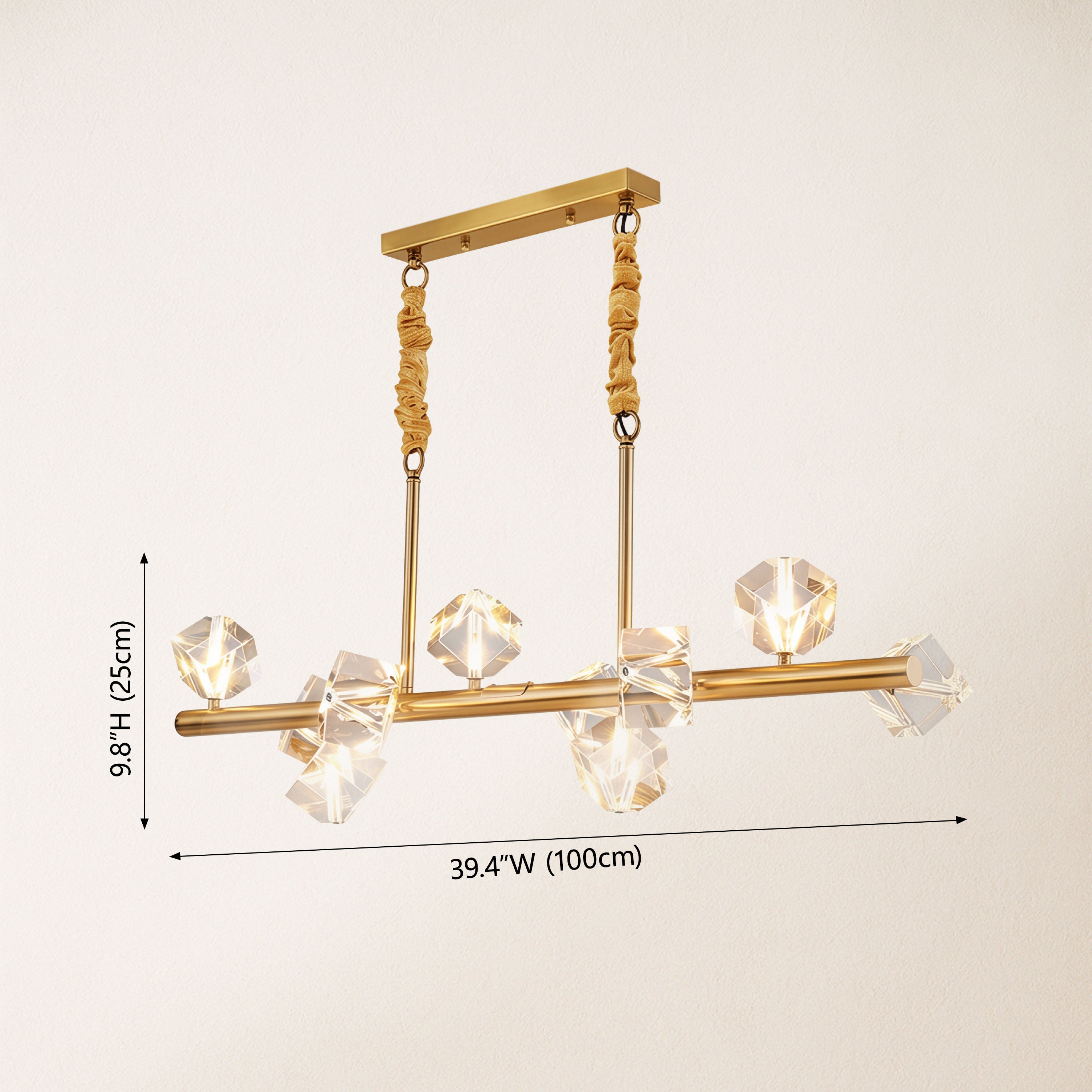 Stravon Radiant Structure Crystal Linear Chandelier