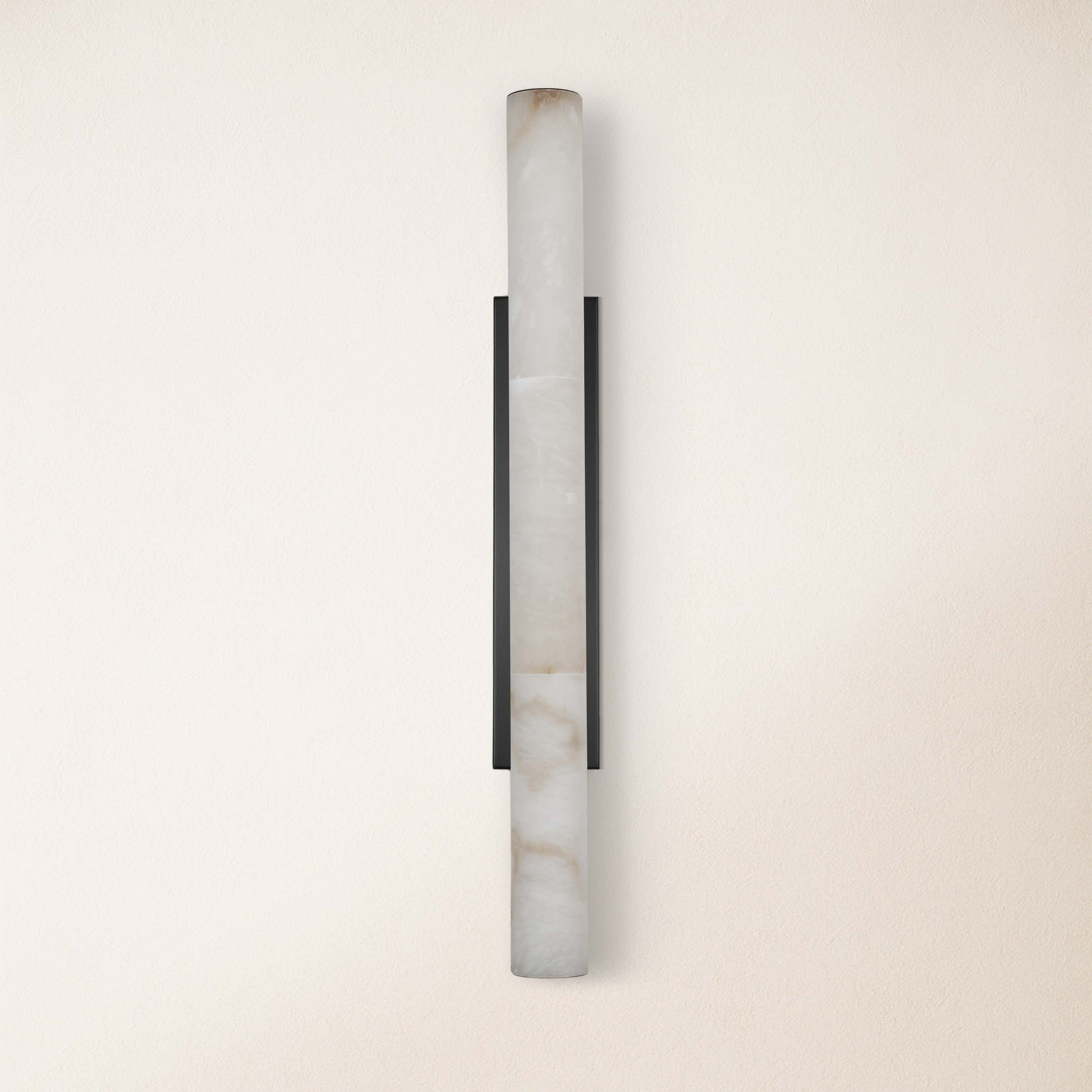 Sylvia Palladian Alabaster Wall Sconce 91cm H