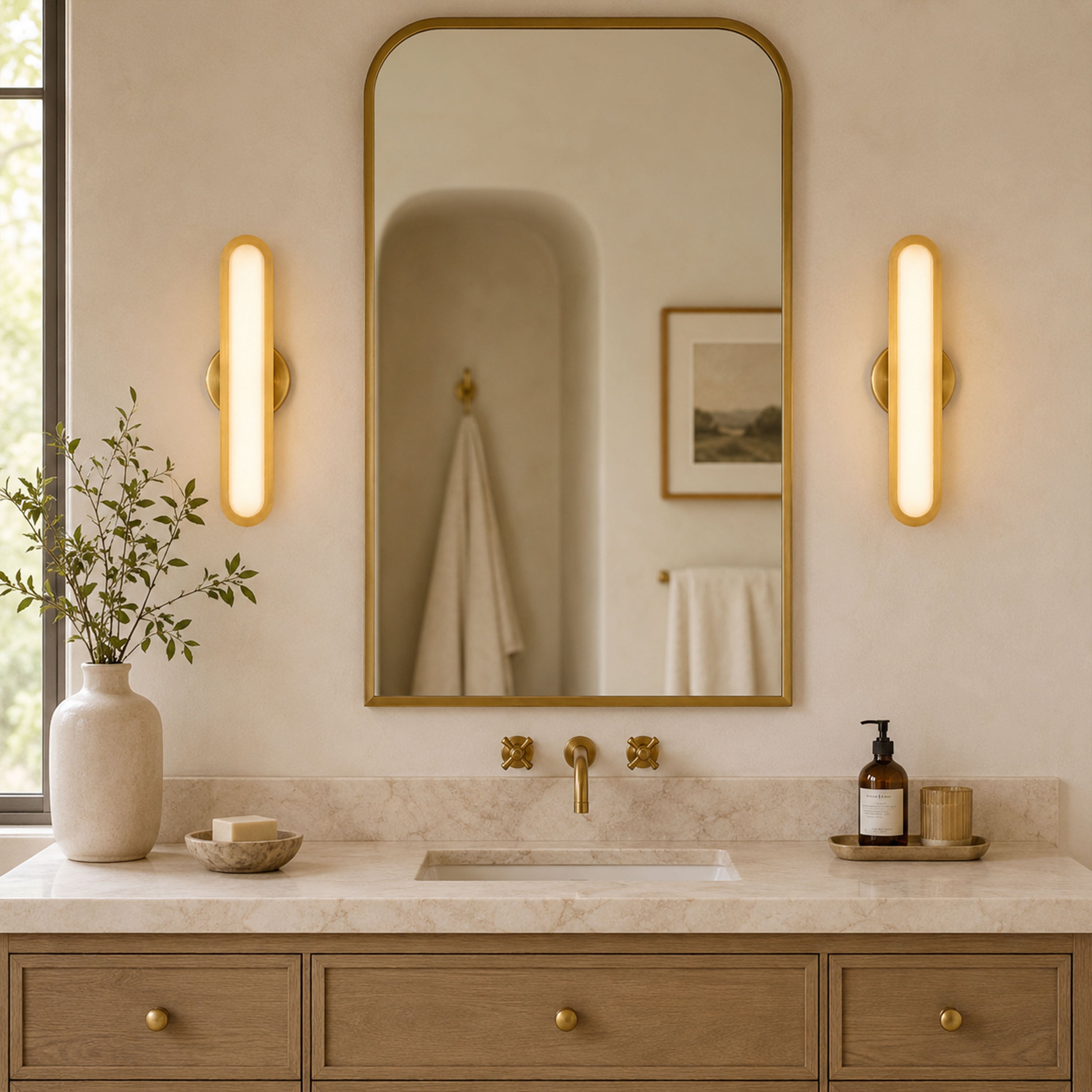 Ovida Glass Oval Wall Sconce