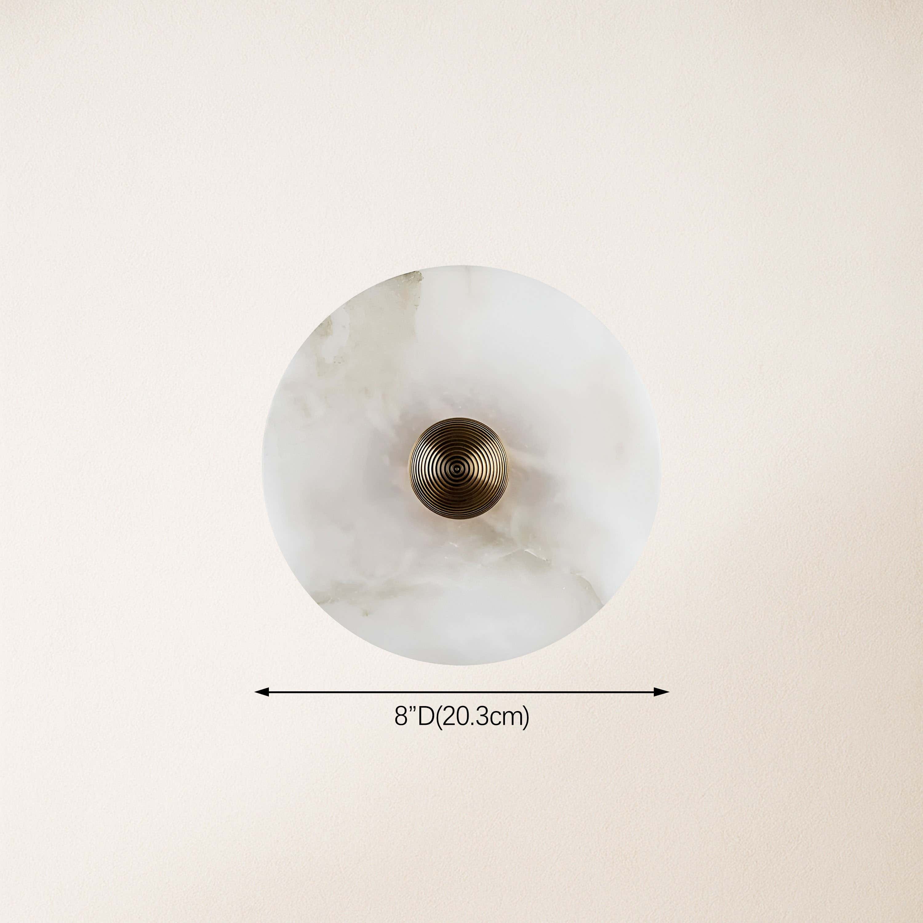 Miles Alabaster Wall Lamp 20cm D