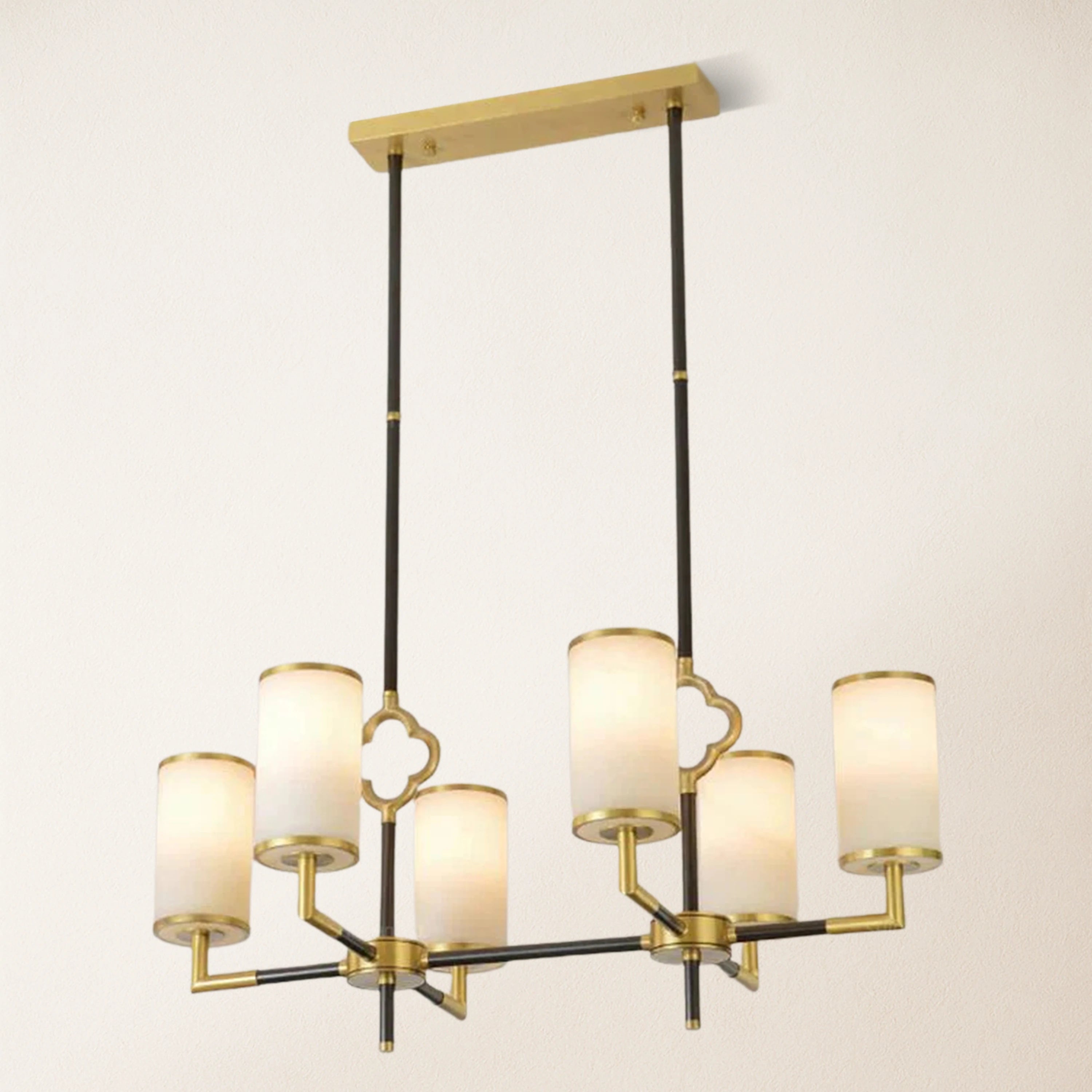 Moral Multi-layer Branda Alabaster Round chandelier 81cm L