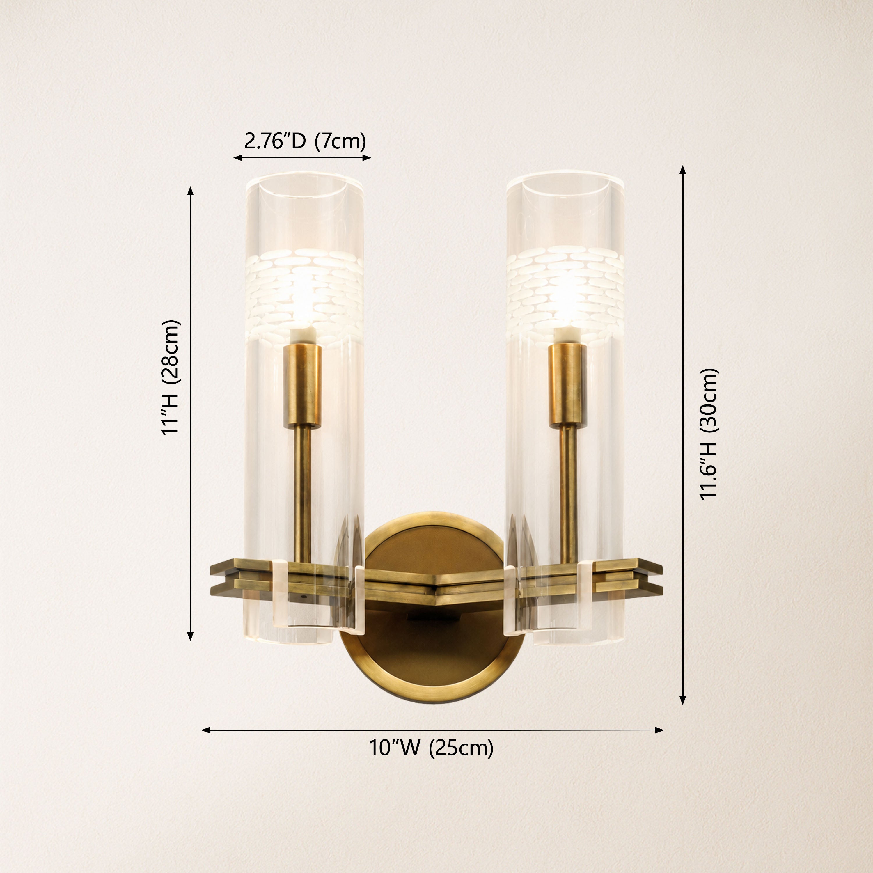 Aureline Glass Wall Sconce