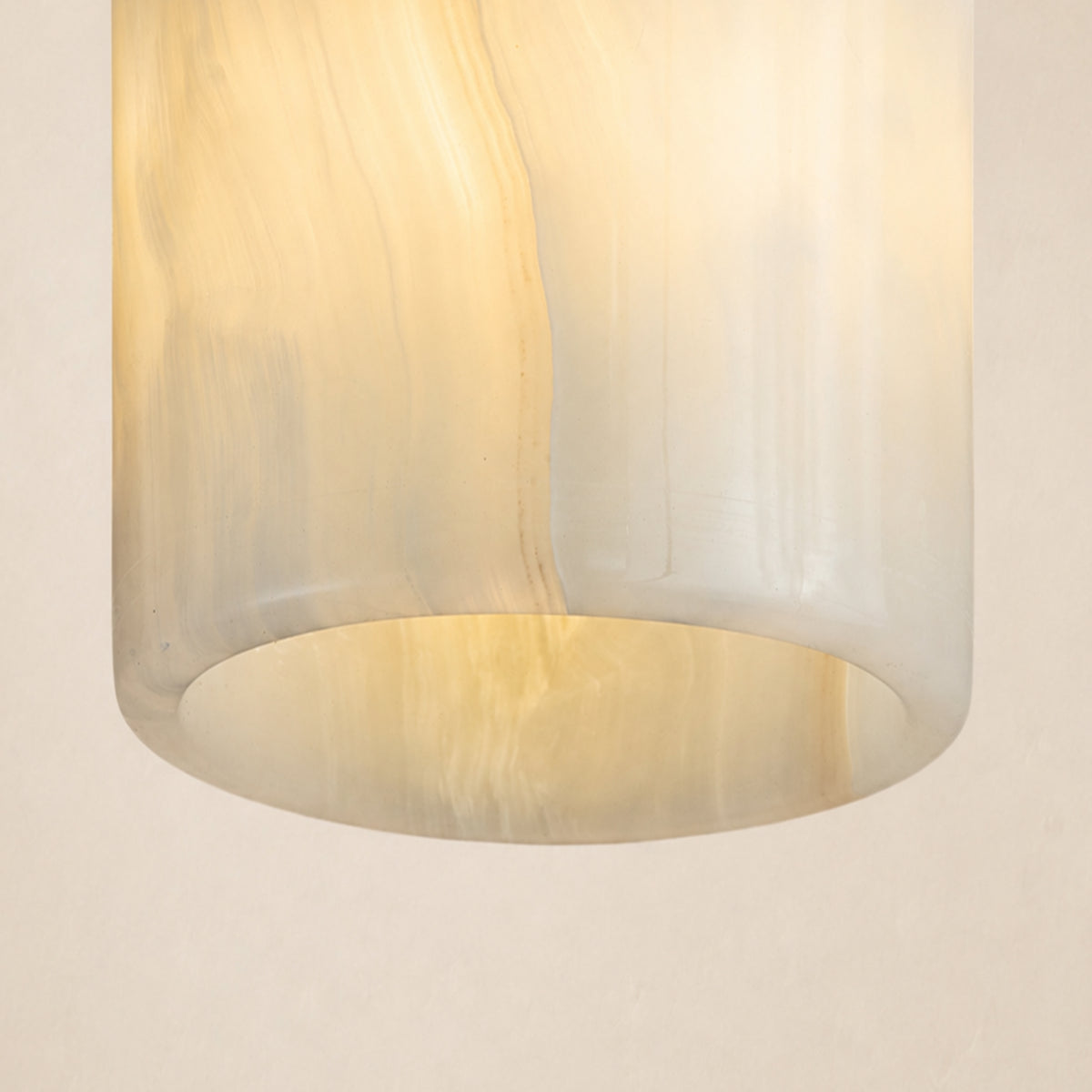 Pietra Ivory Stone Mini Pendant 3.5"D