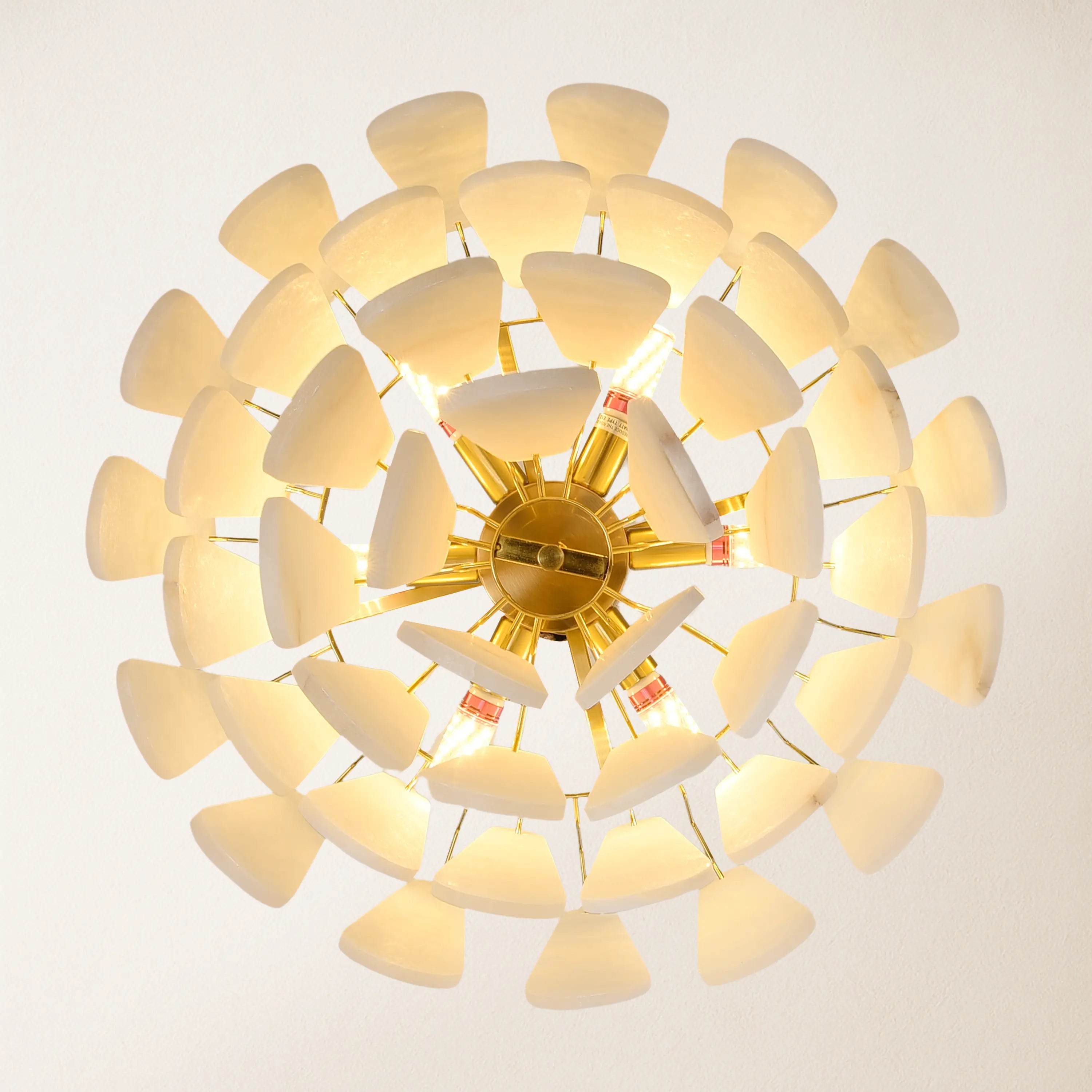 Caldera Alabaster Round Chandelier 55cm