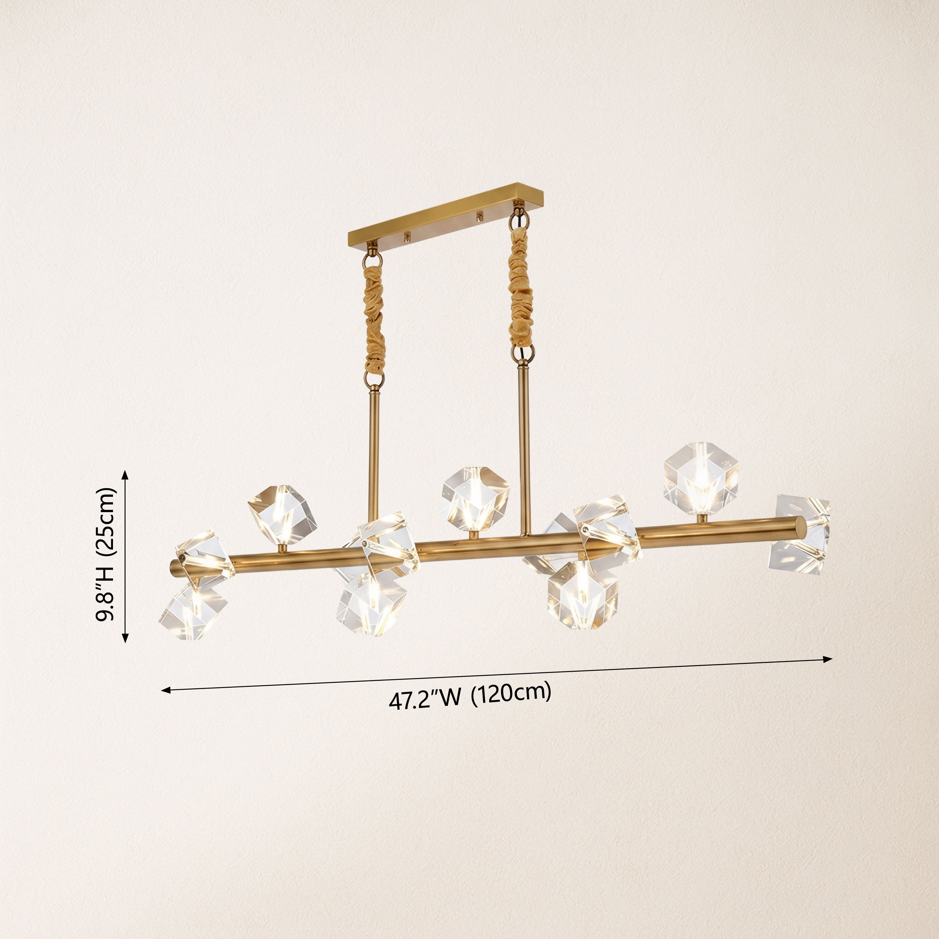 Stravon Radiant Structure Crystal Linear Chandelier