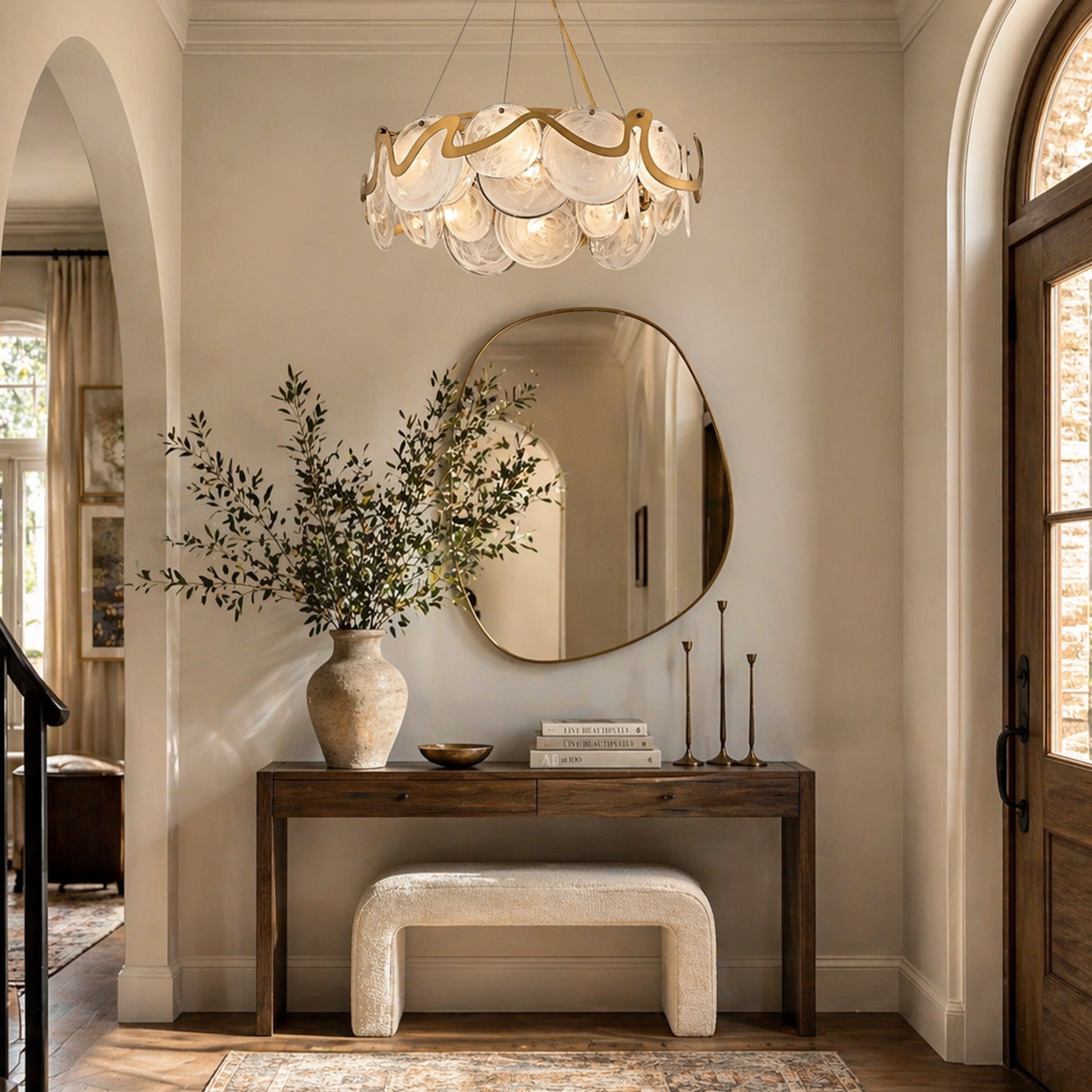 Avenor Ambient Glass Round Chandelier