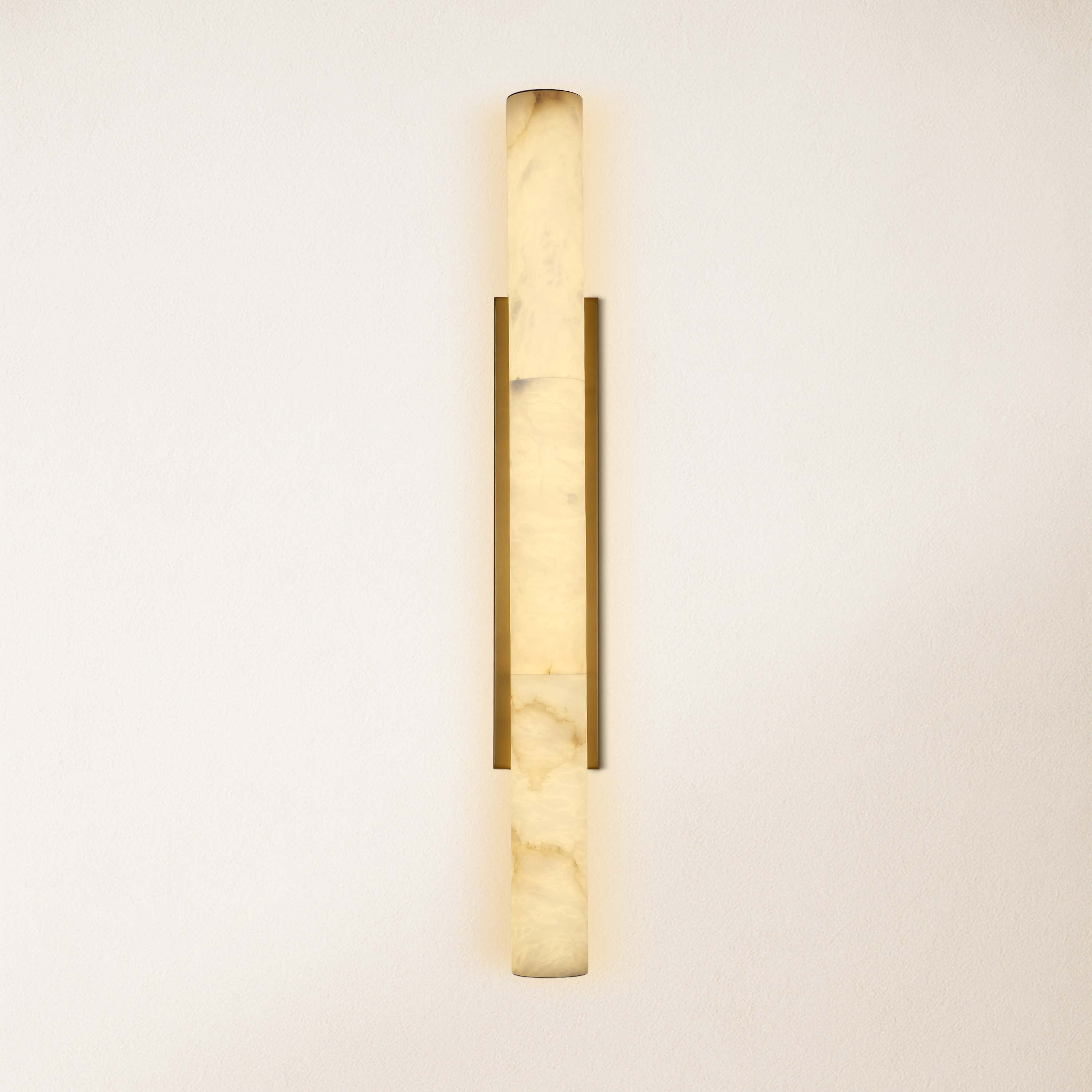 Sylvia Palladian Alabaster Wall Sconce 91cm H