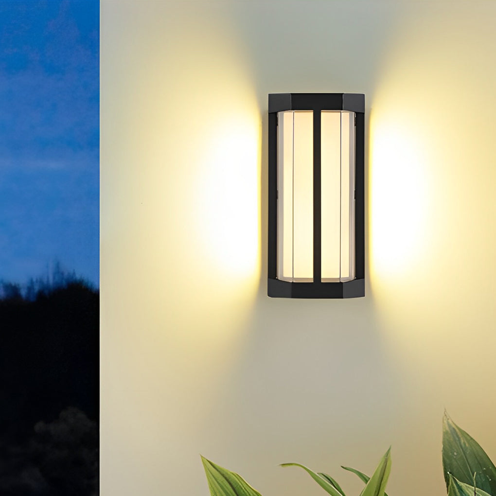 Cliffhold Double Acrylic Shade Outdoor Wall Light