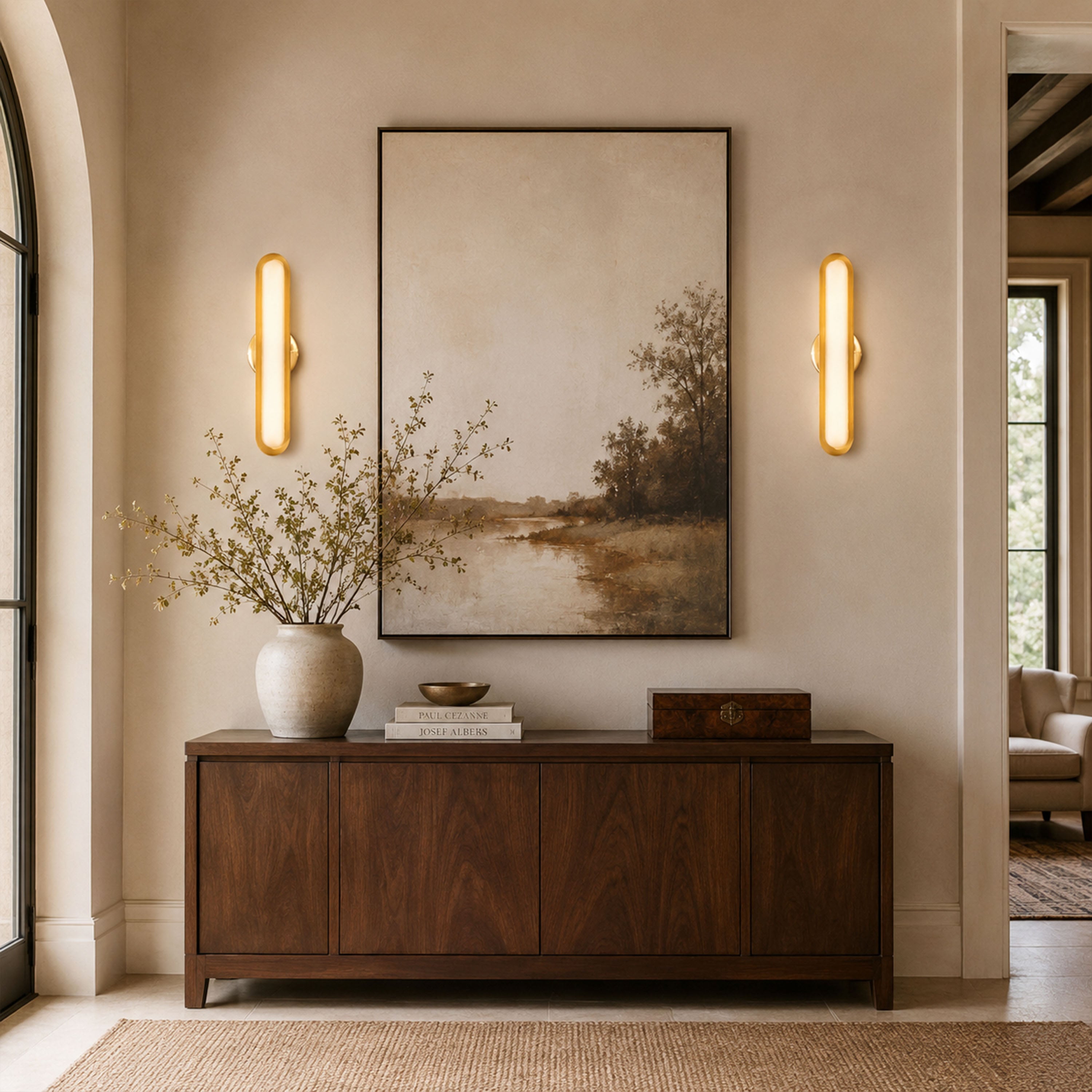 Ovida Glass Oval Wall Sconce