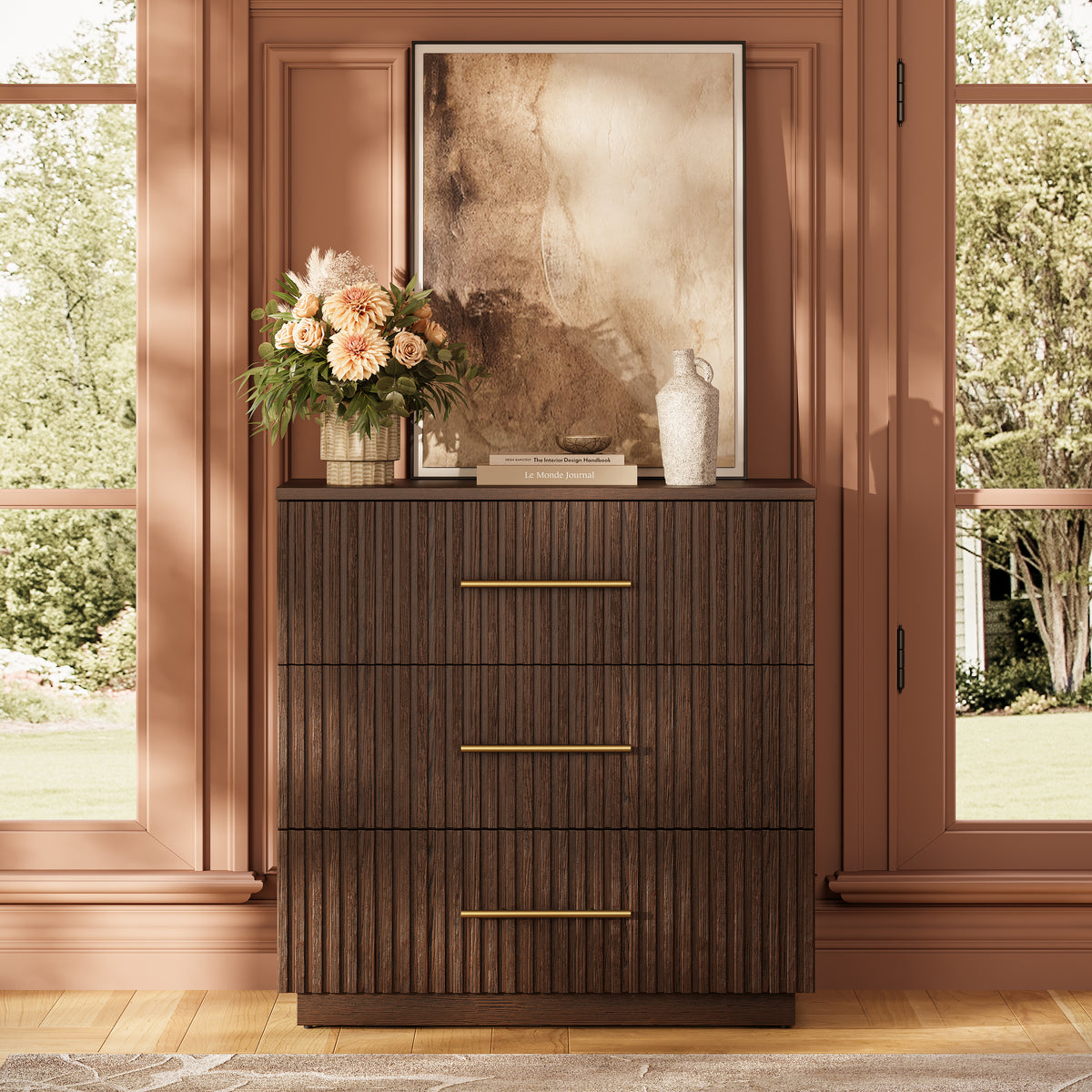 Holt 32" Oak Drawer Chest