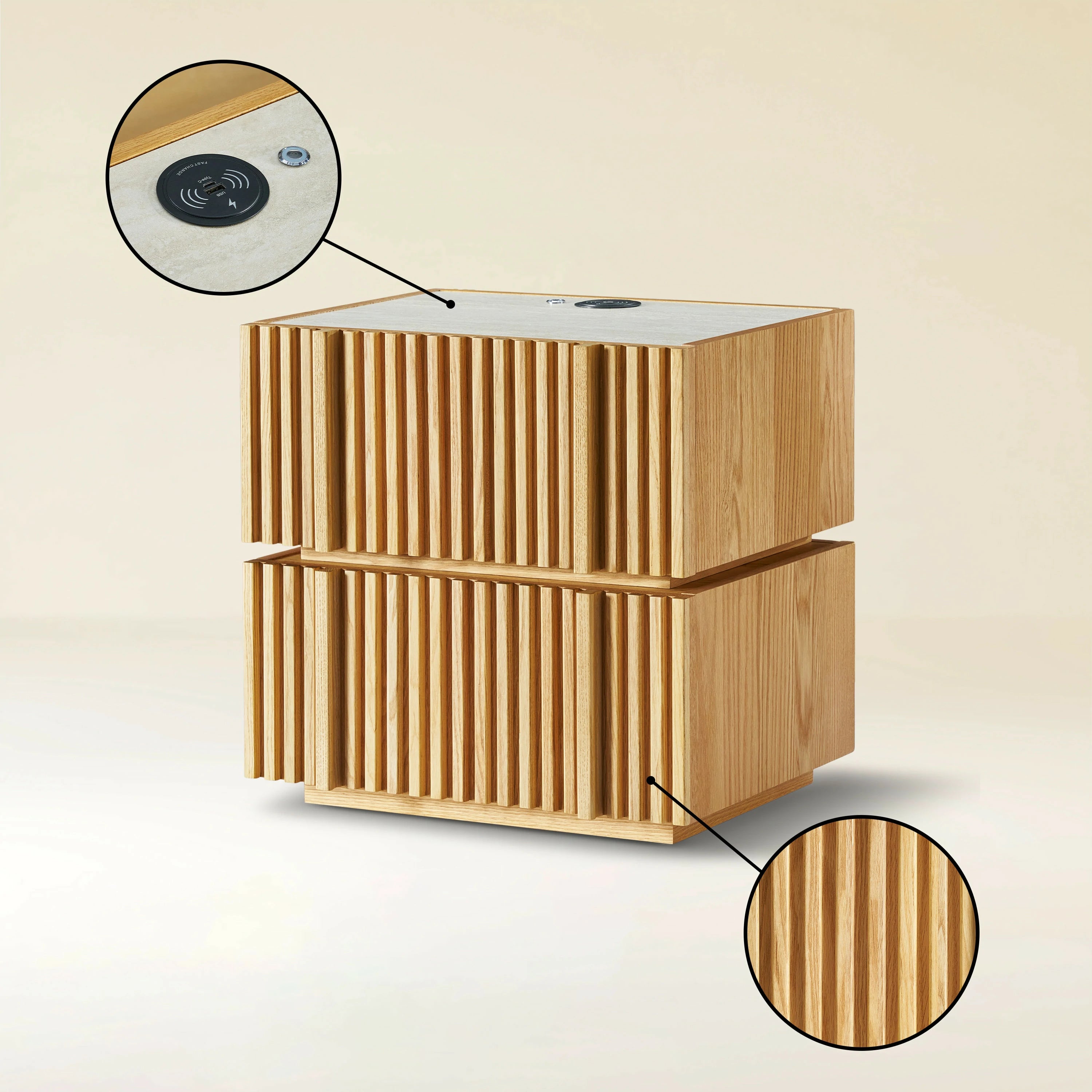 Isla Nightstand 50cm W