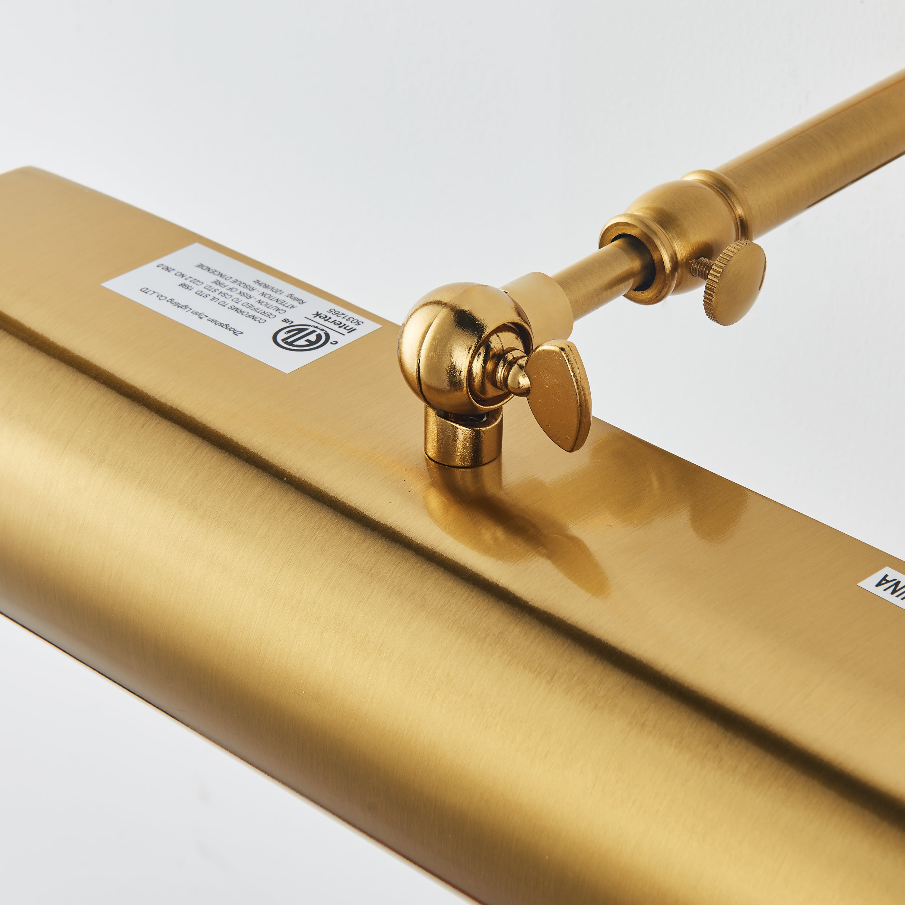 LumiArc Brass Gallery Picture Light 30cm W