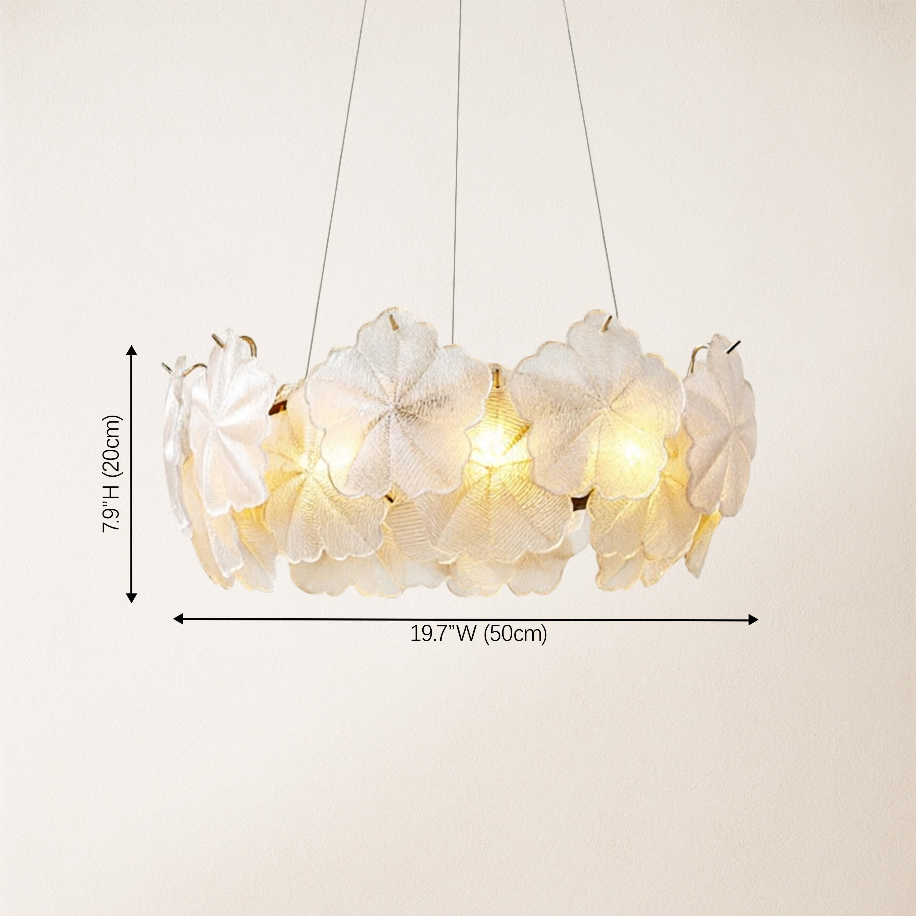 Petralis Glass Bloom Round Chandelier