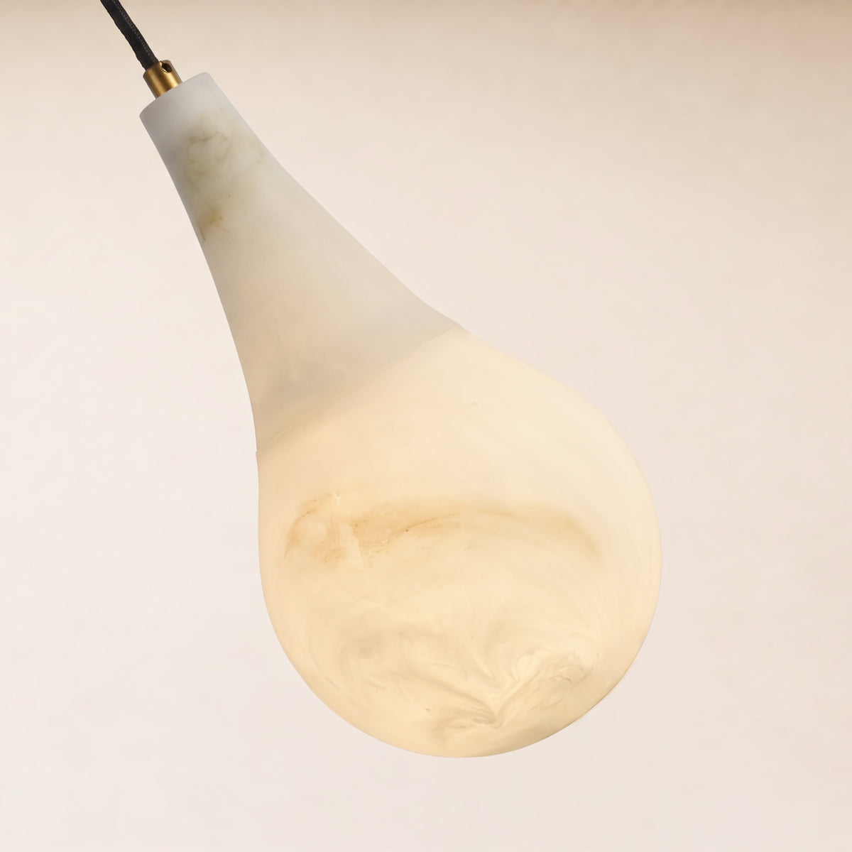 Sylvene Resin Teardrop Pendant 5.9"D