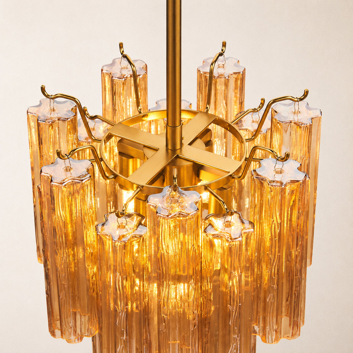 Dawel Glass Round Chandelier 12"D