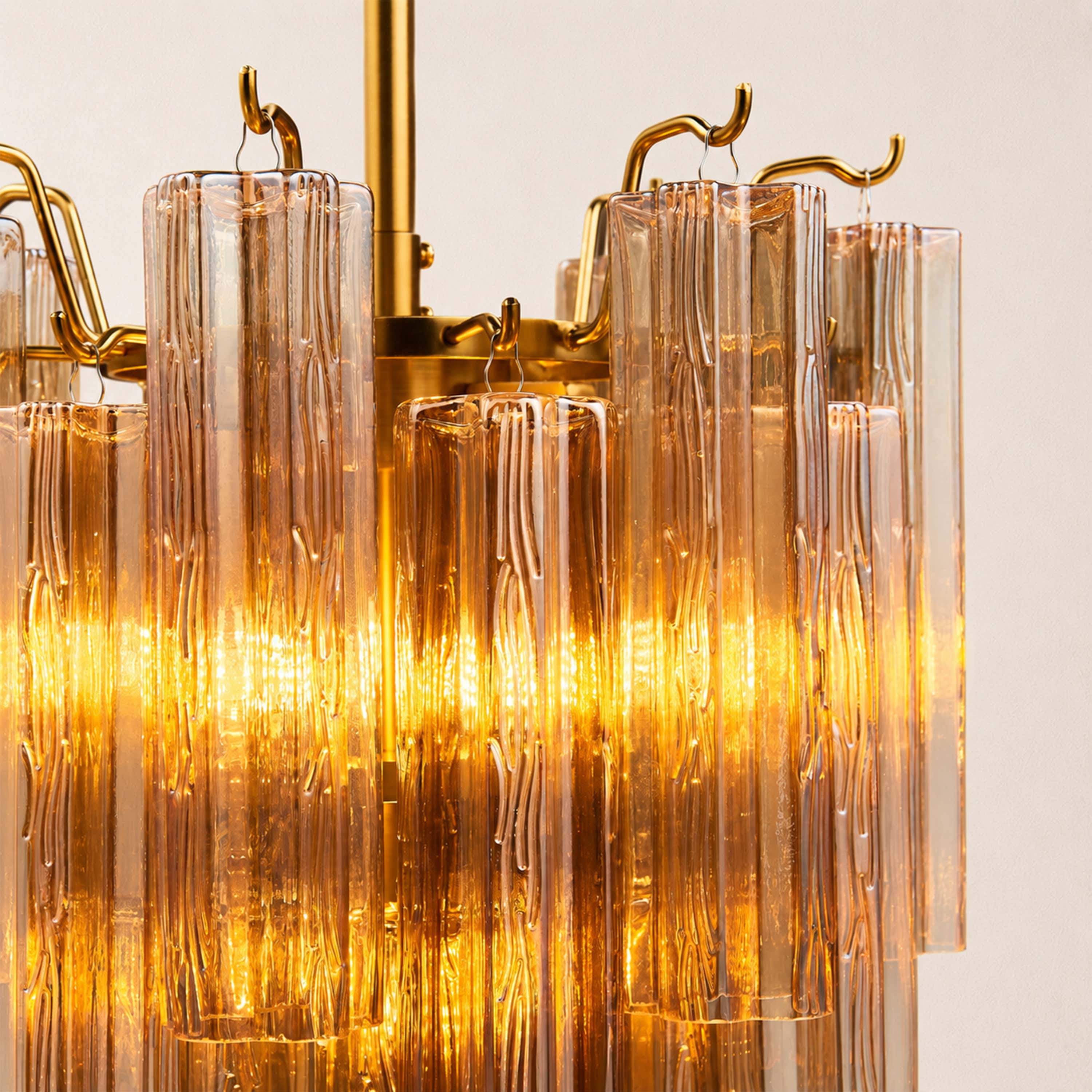 Dawel Glass Round Chandelier 12"D