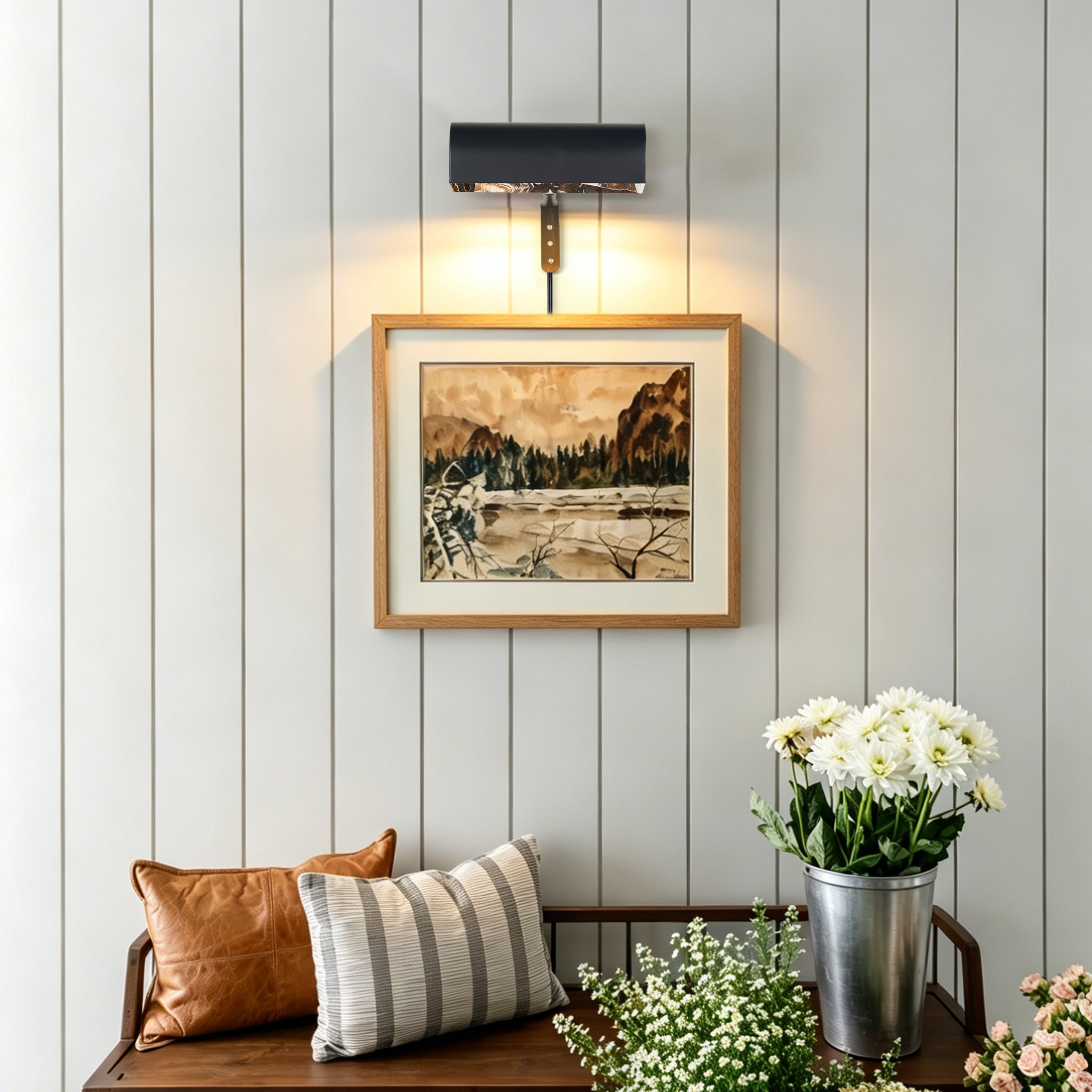 LumiArc Brass Gallery Picture Light 20.5cm W