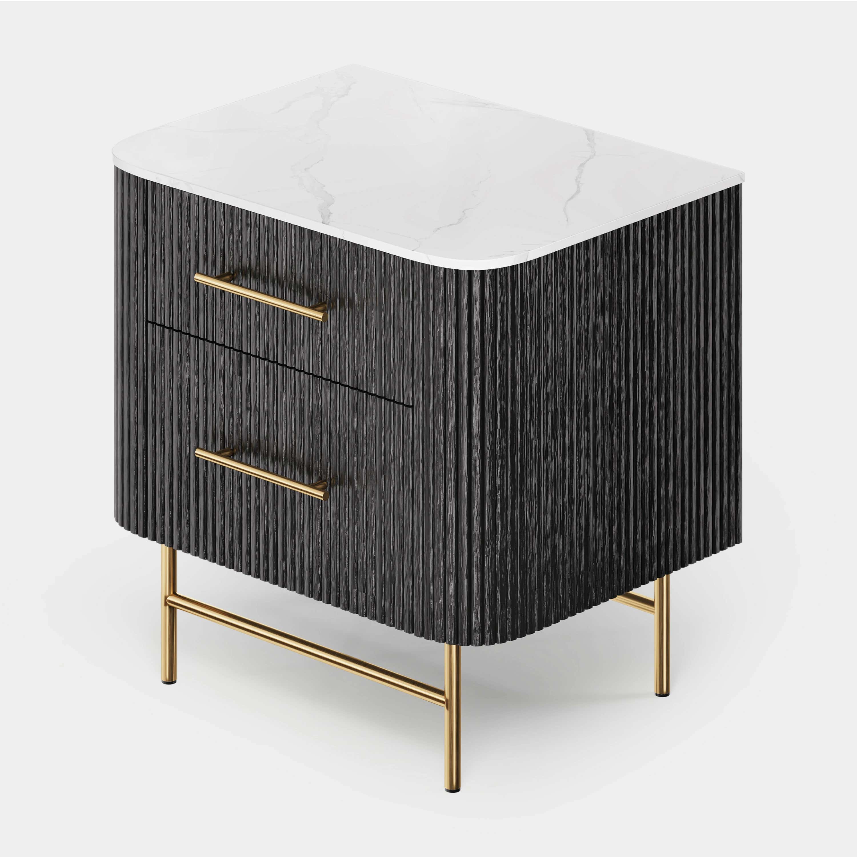 Ewan Sintered Stone Nightstand 26"W