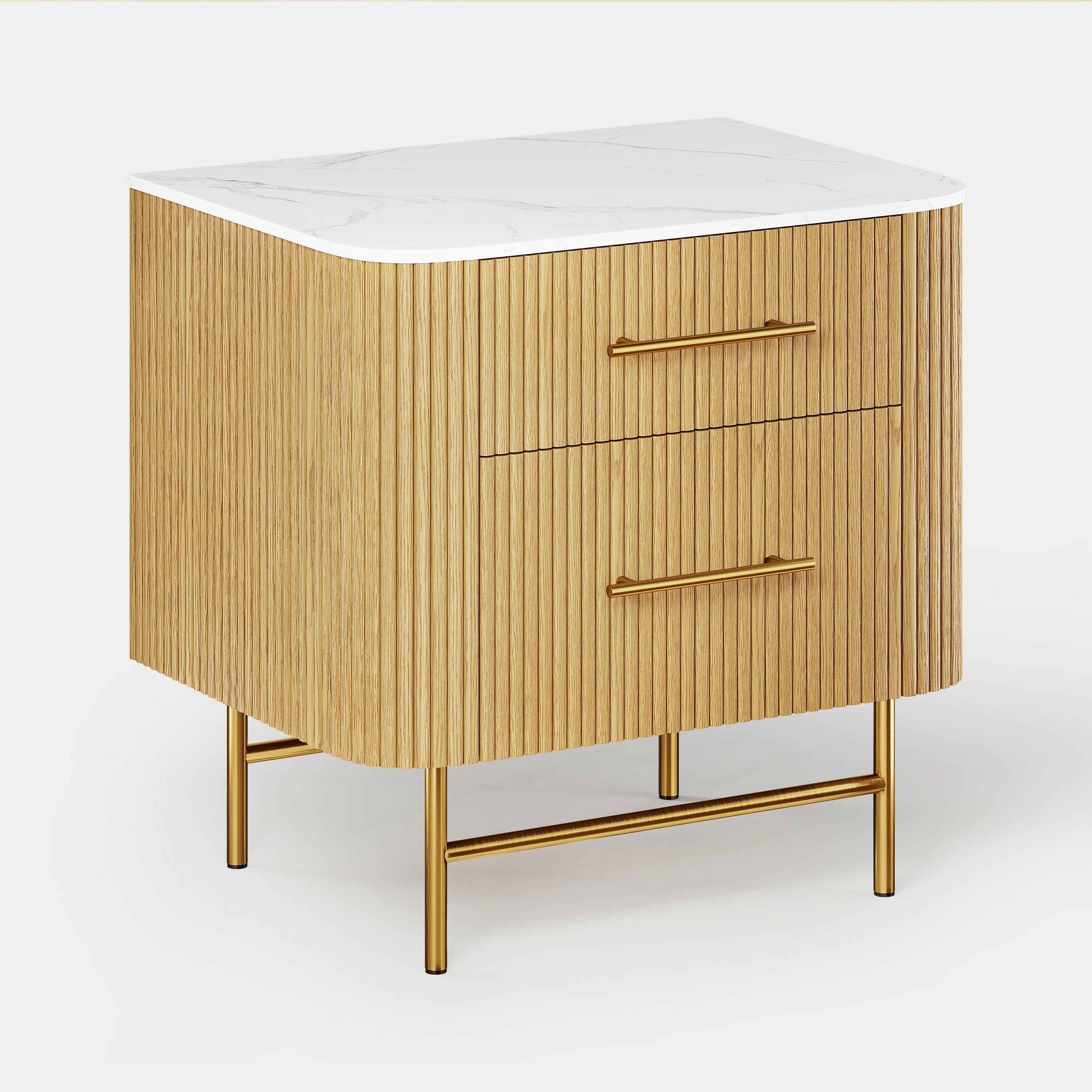 Ewan Sintered Stone Nightstand 26"W