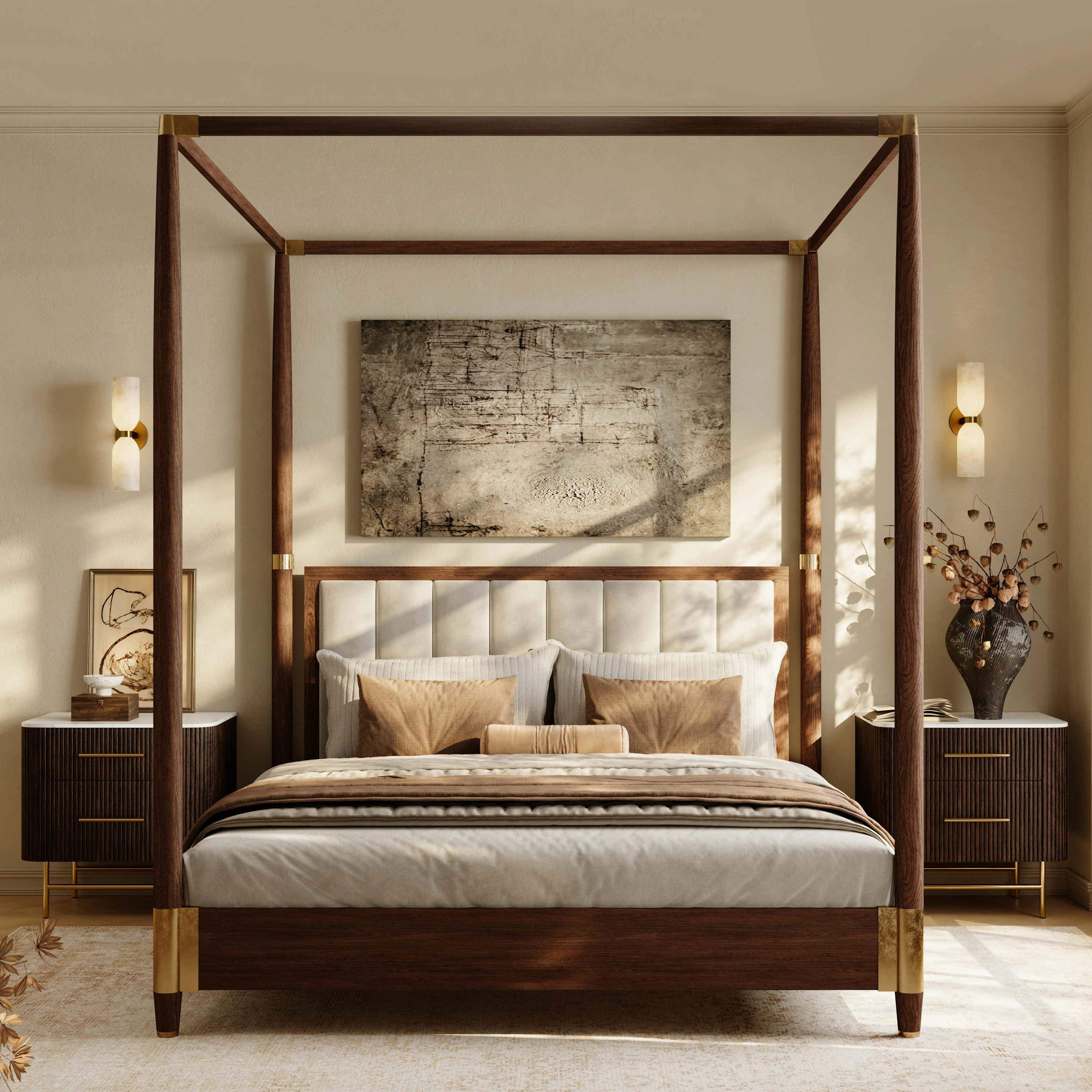 Ewan Sintered Stone Nightstand 26"W