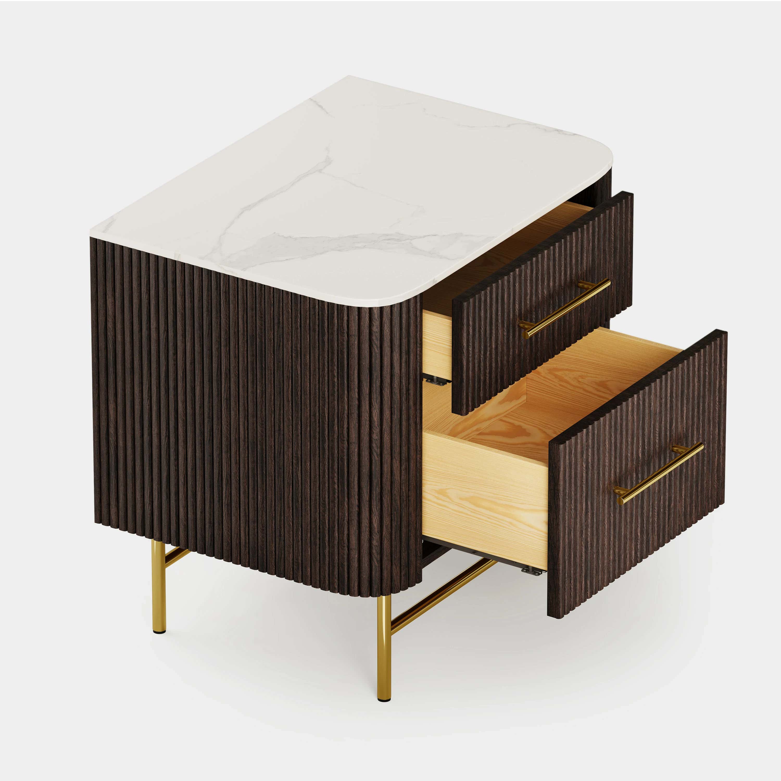 Ewan Sintered Stone Nightstand 26"W