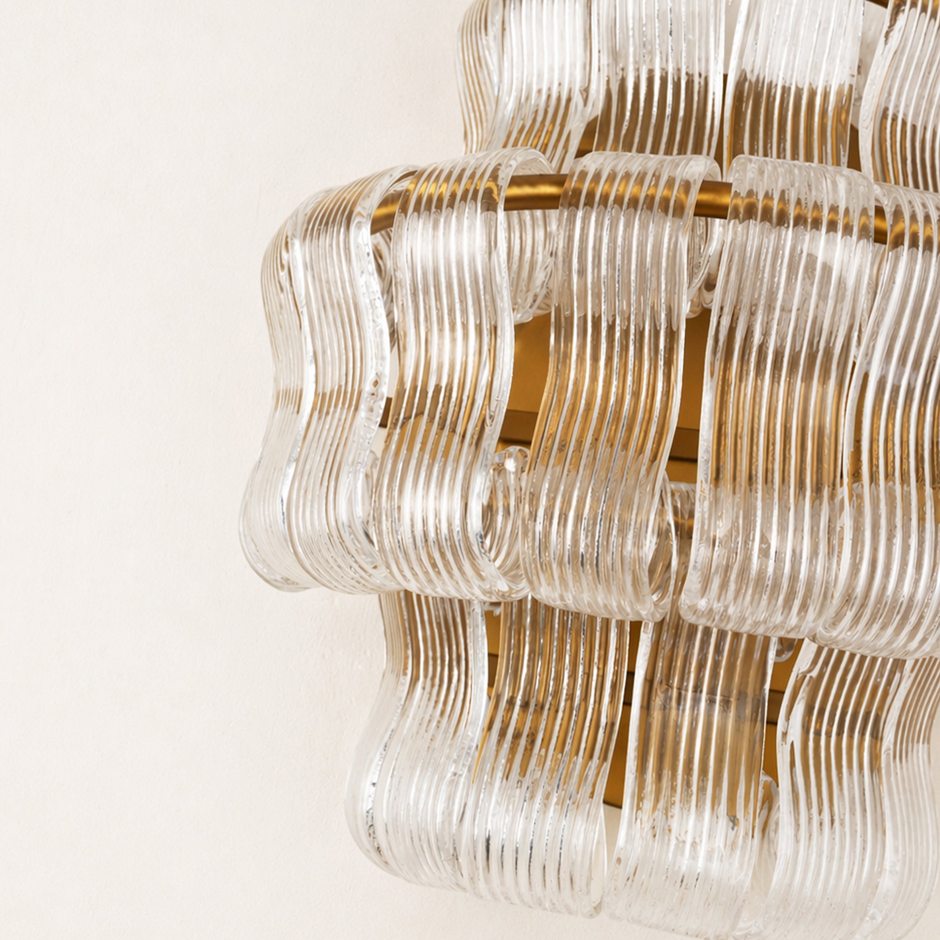 Ondalia Tiered Glass Wall Sconce