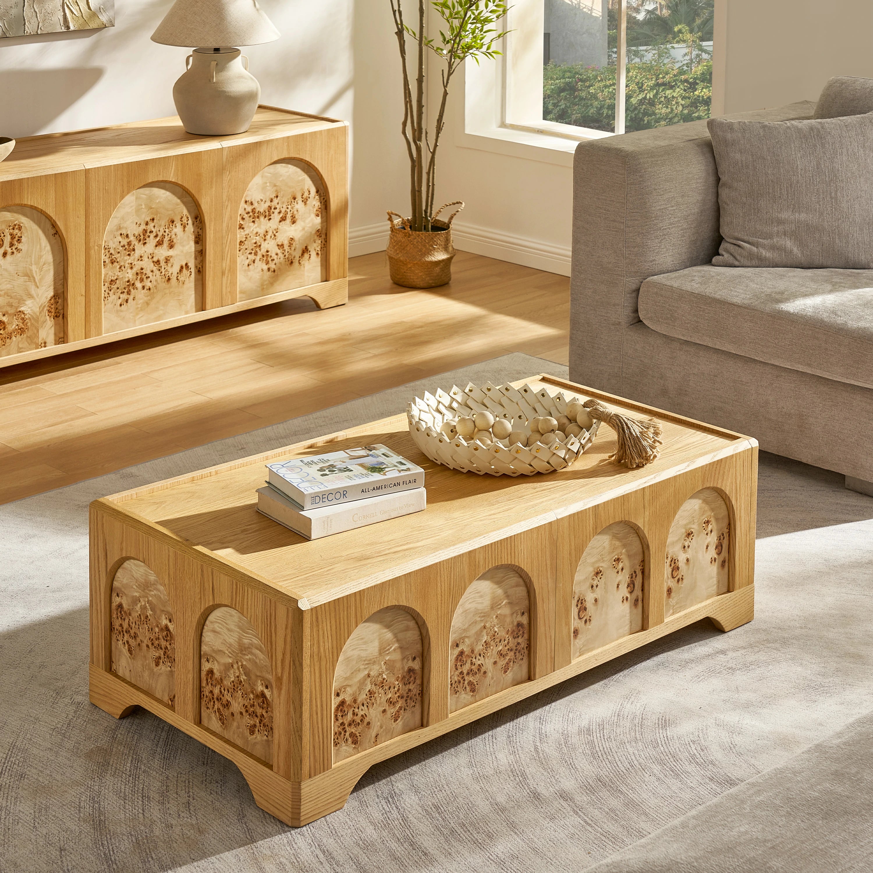 Aurora Oak Coffee Table 47.2"