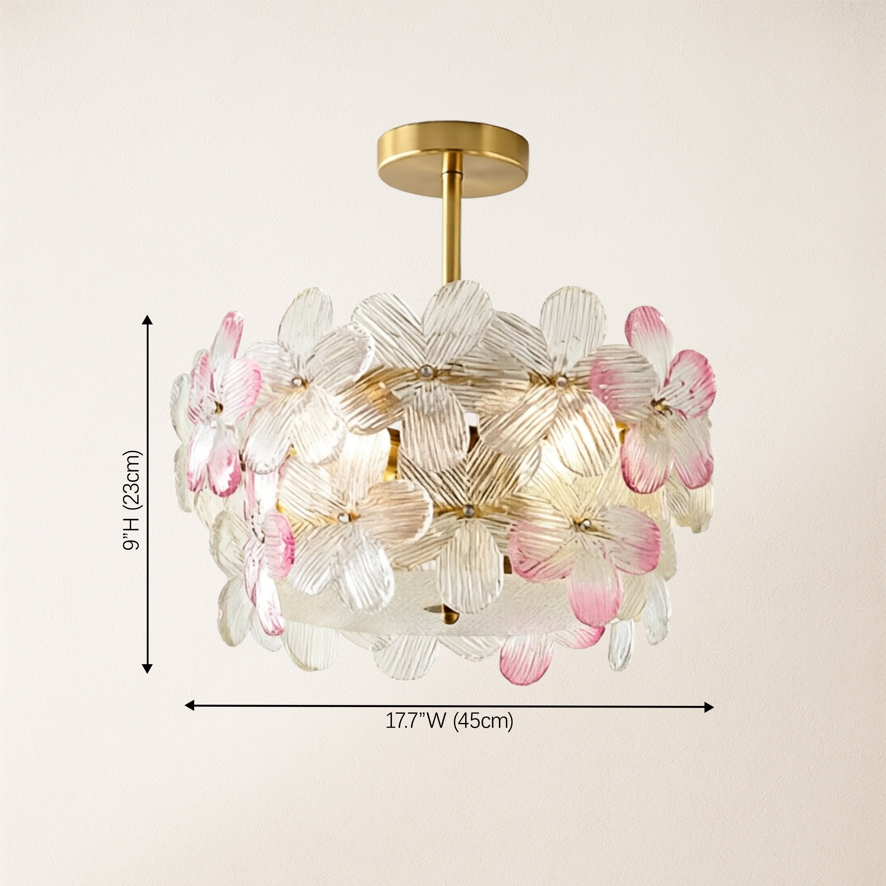 Blumea Cluster Glass Flush Mount