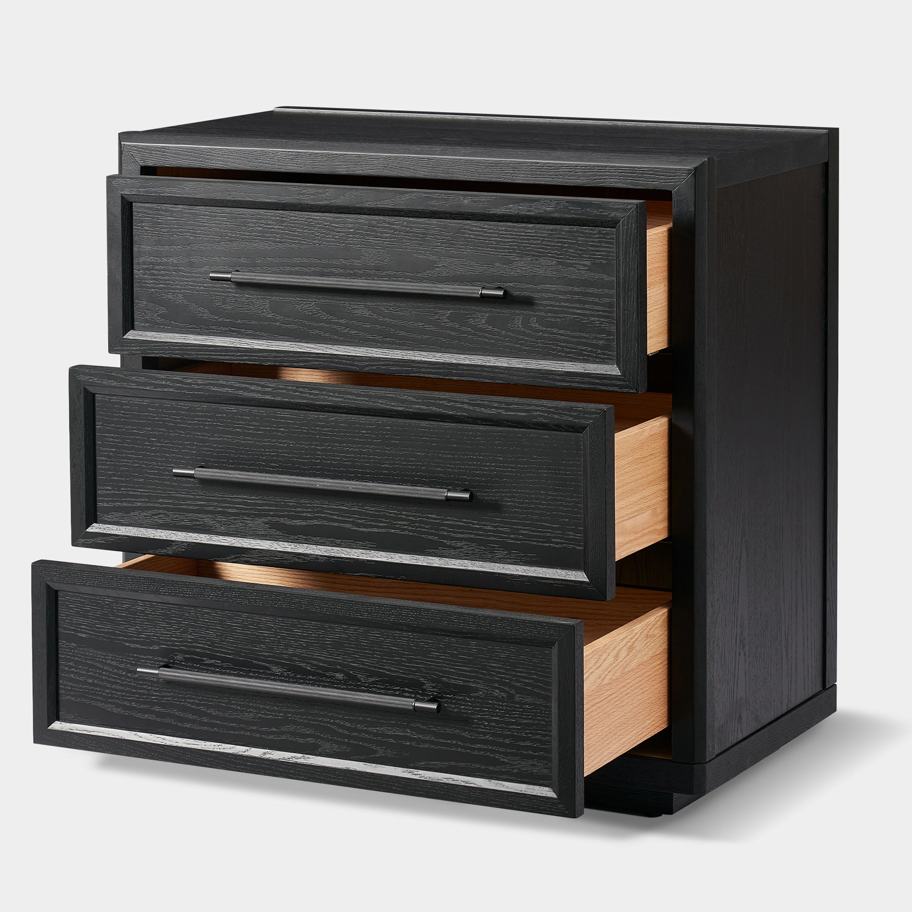 Alvar 32″ Oak 3-Drawer Chest