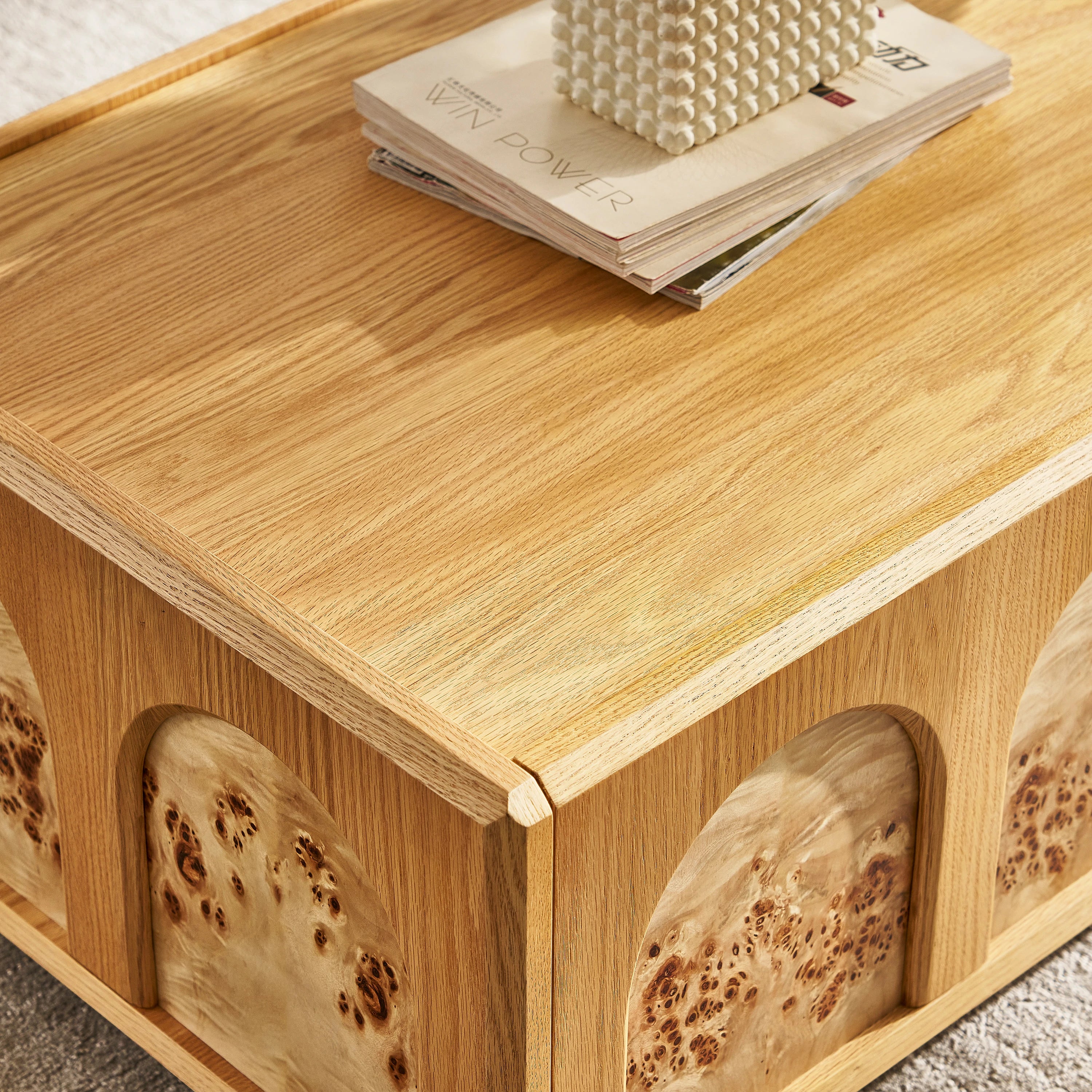 Aurora Oak Coffee Table 47.2"