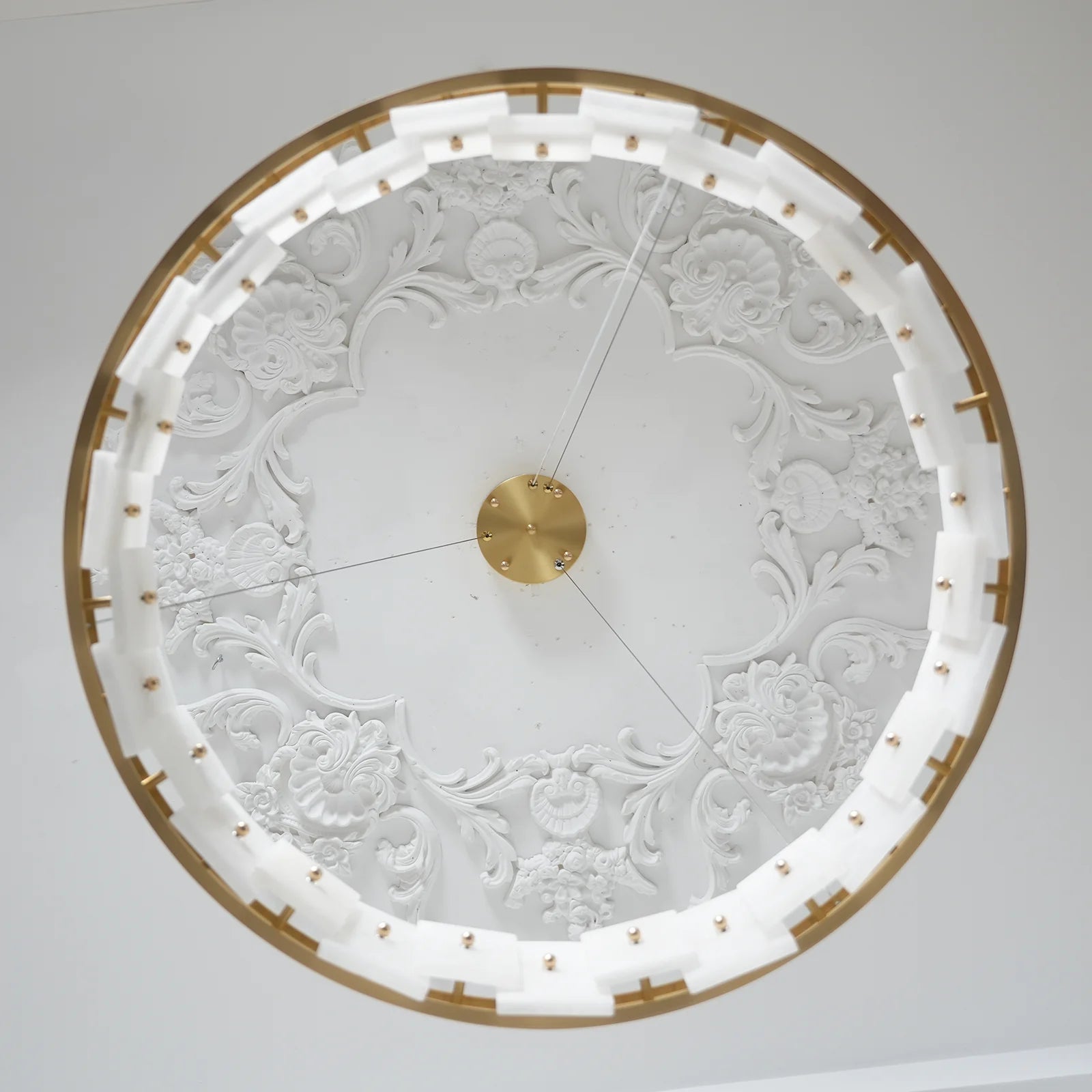Calia Halo Alabaster Round Chandelier