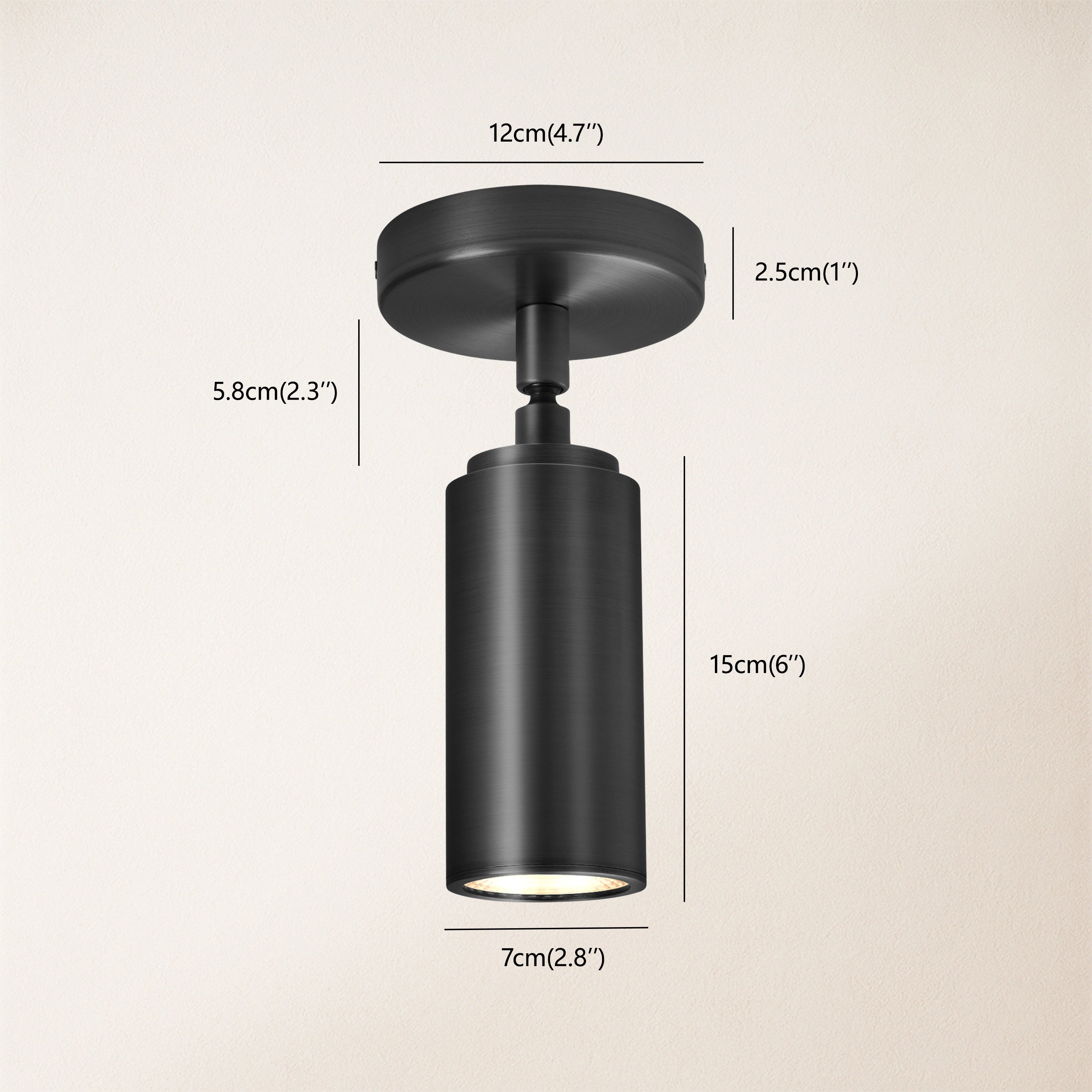 ArtGlow Adjustable Spot Downlight Wall Sconce 7cm D