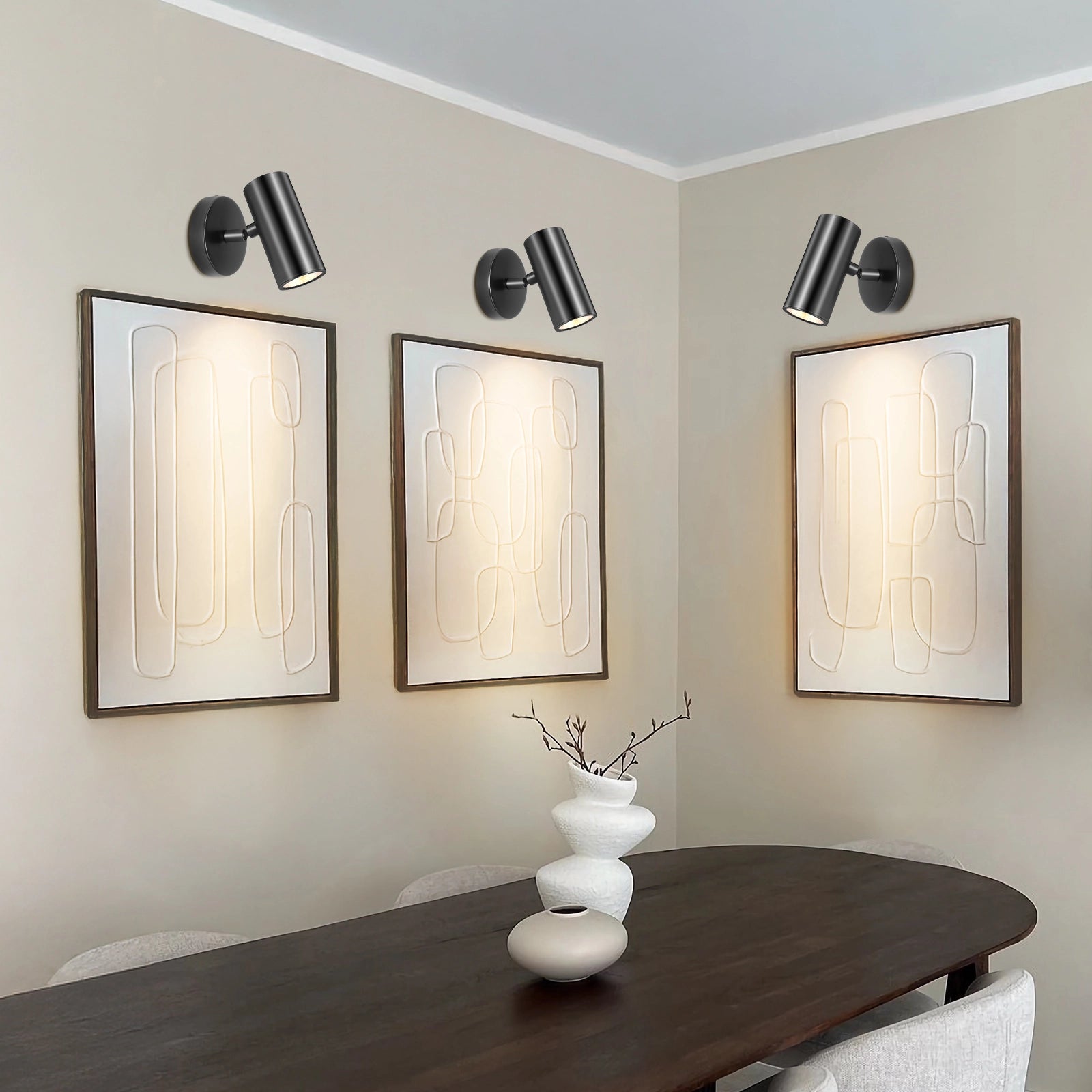 ArtGlow Adjustable Picture Spot Light Wall Sconce 6"H#Finish_Black