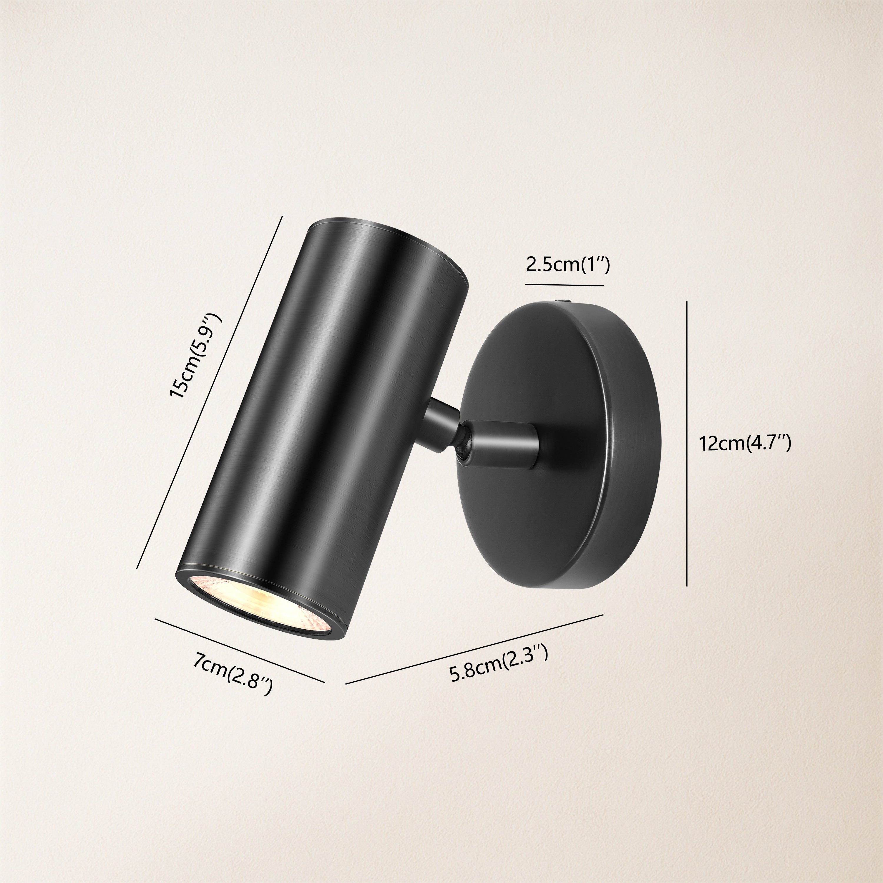 ArtGlow Adjustable Picture Spot Light Wall Sconce 15cm H