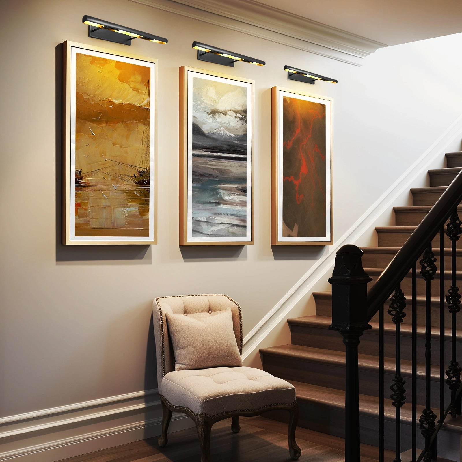 ArtGlow Picture Light 30"W#Finish_Black