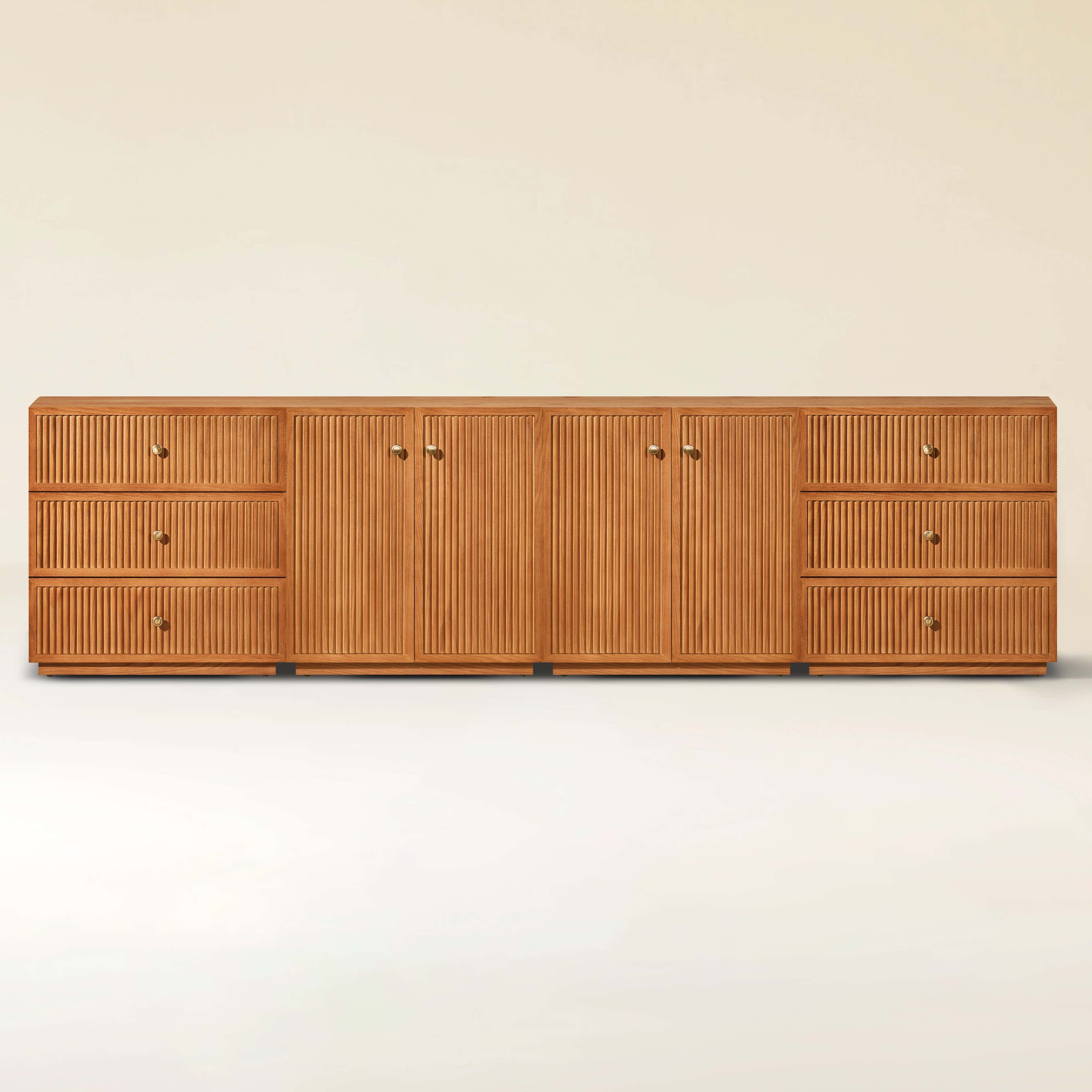 Avery Oak Modular Media Console 120"W