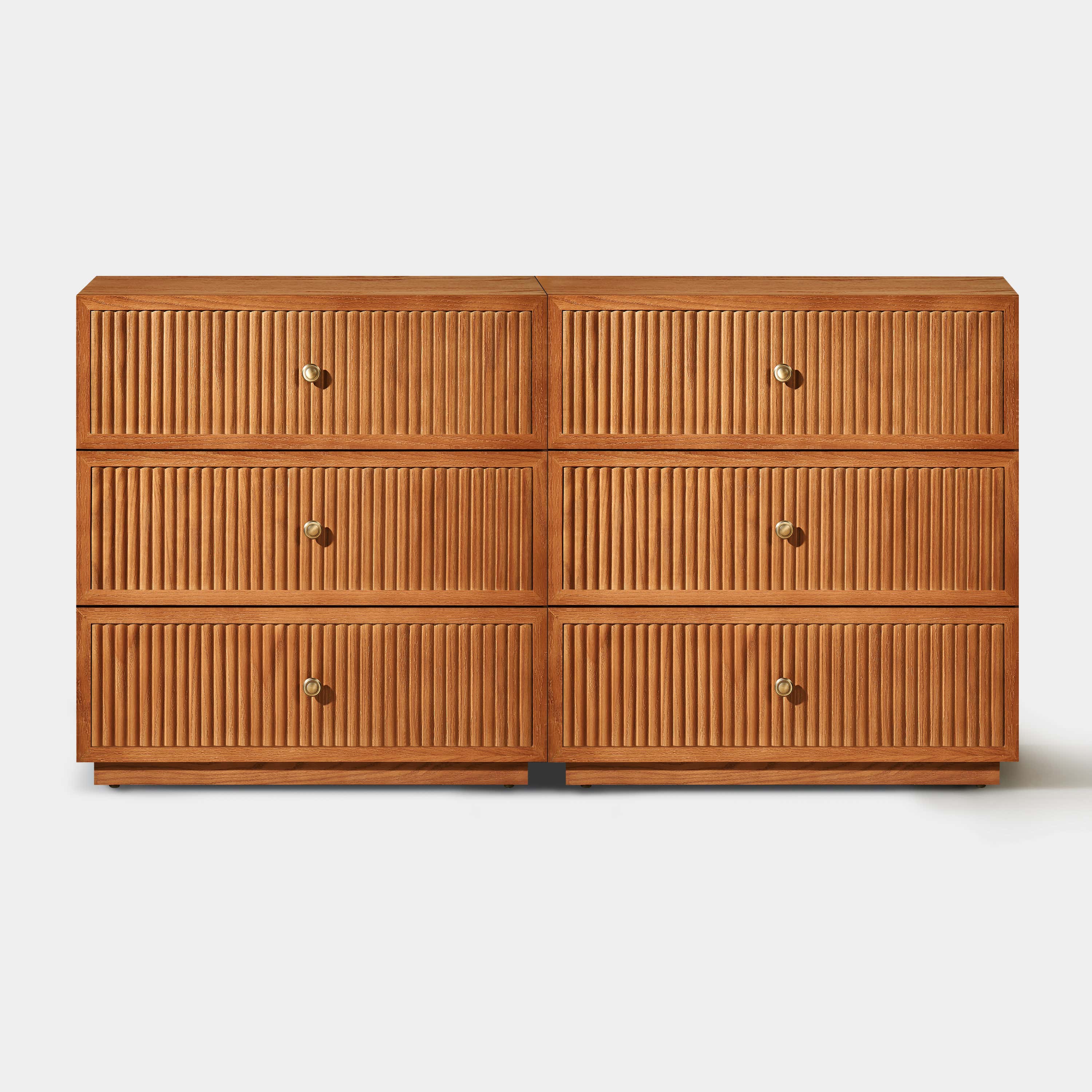Avery Oak Drawer 60"W (Set of 2)